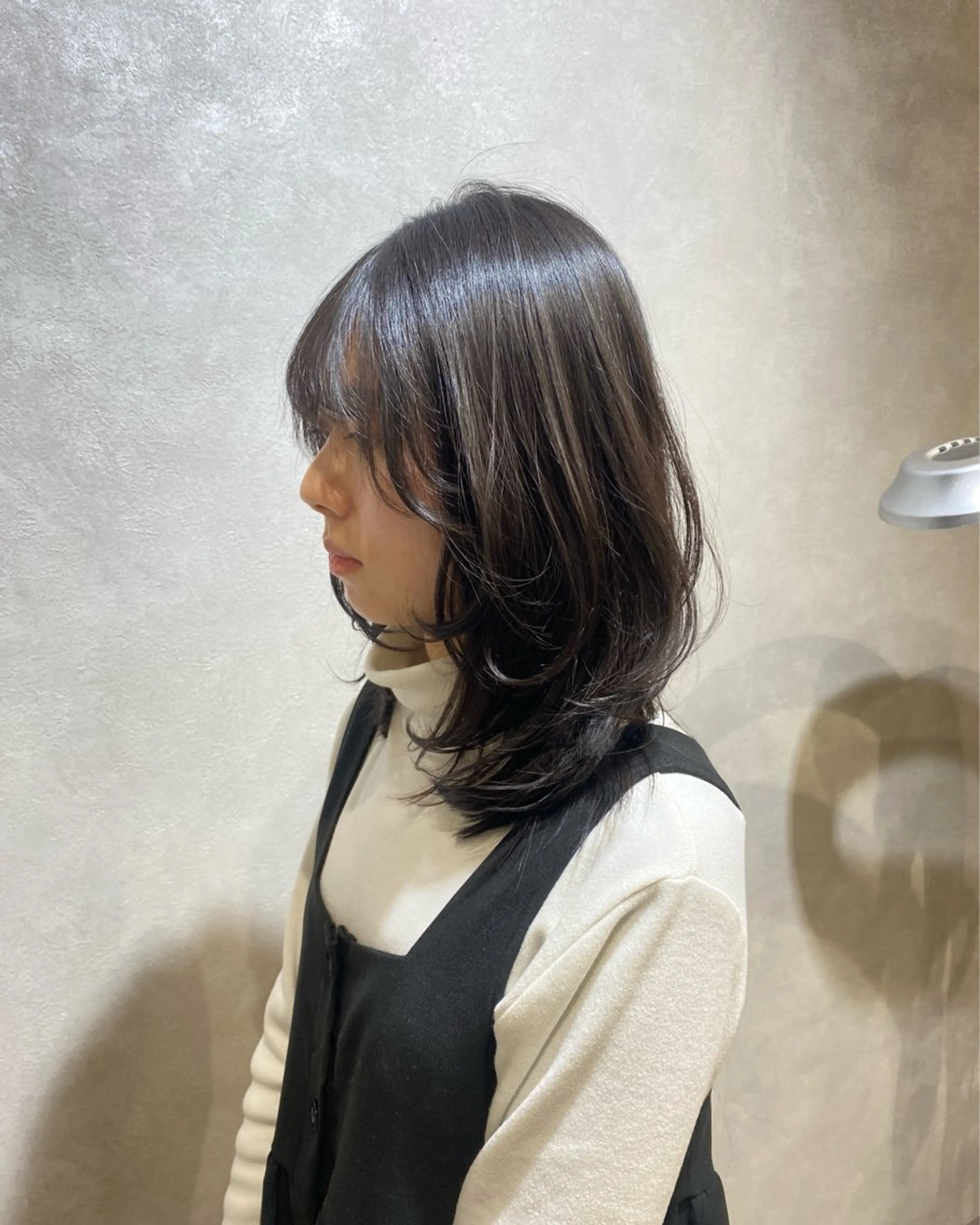ミディアム カット ヘアカラー 髪質改善/レイヤー 🫧山本勇輝🫧のヘアスタイル