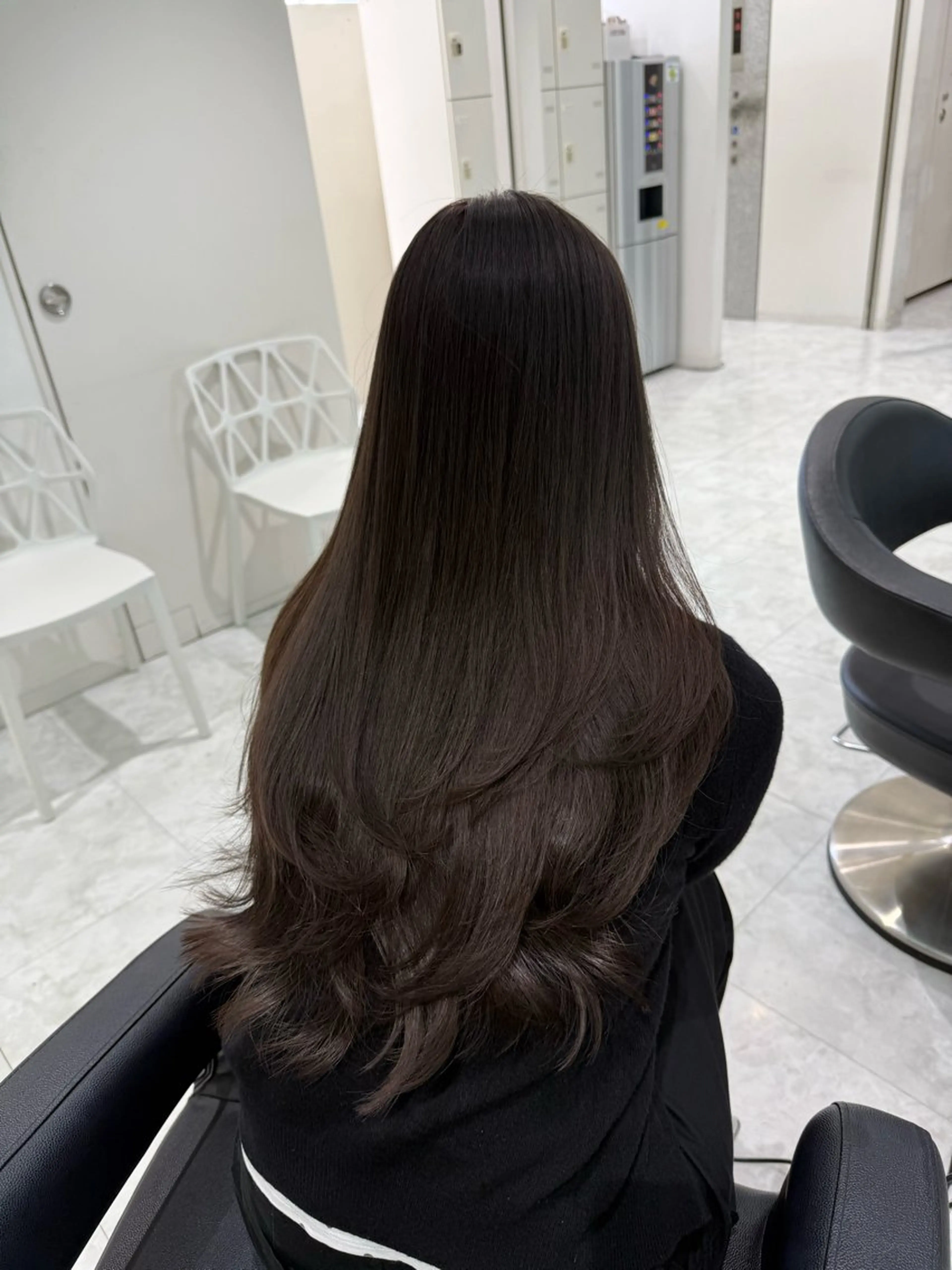 ミディアム カラー カット ヘアカラー トリートメント ヘッドスパ ヘアセット ♡上品韓国髪♡ブラ ウン/SAYATOのヘアスタイル