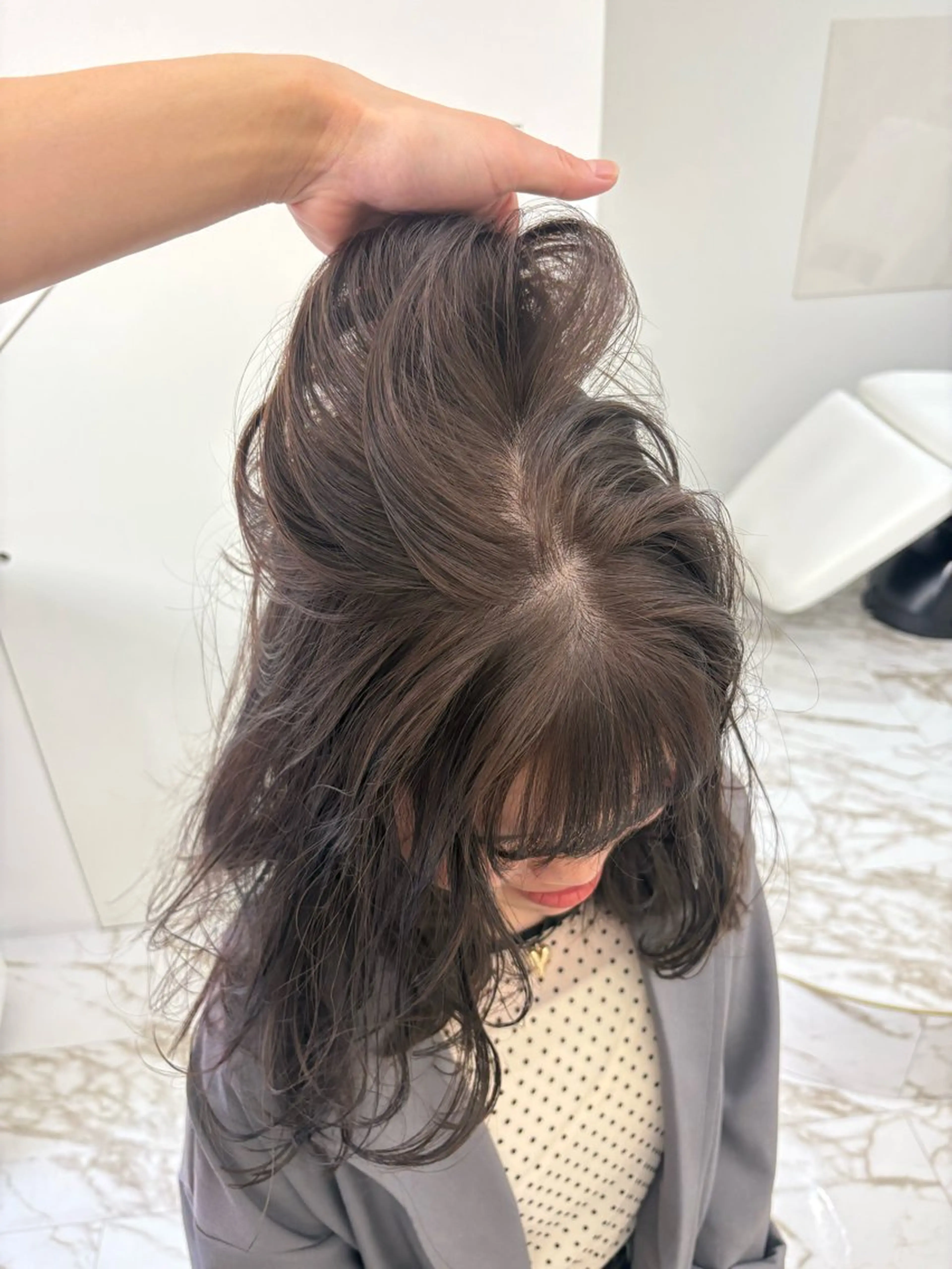 ロング カラー ベージュカラー ブリーチ 透明感カラー ヘーゼル ブリーチなしカラー ヘアカラー Haruna/河原町 ハイトーン🤍のヘアスタイル