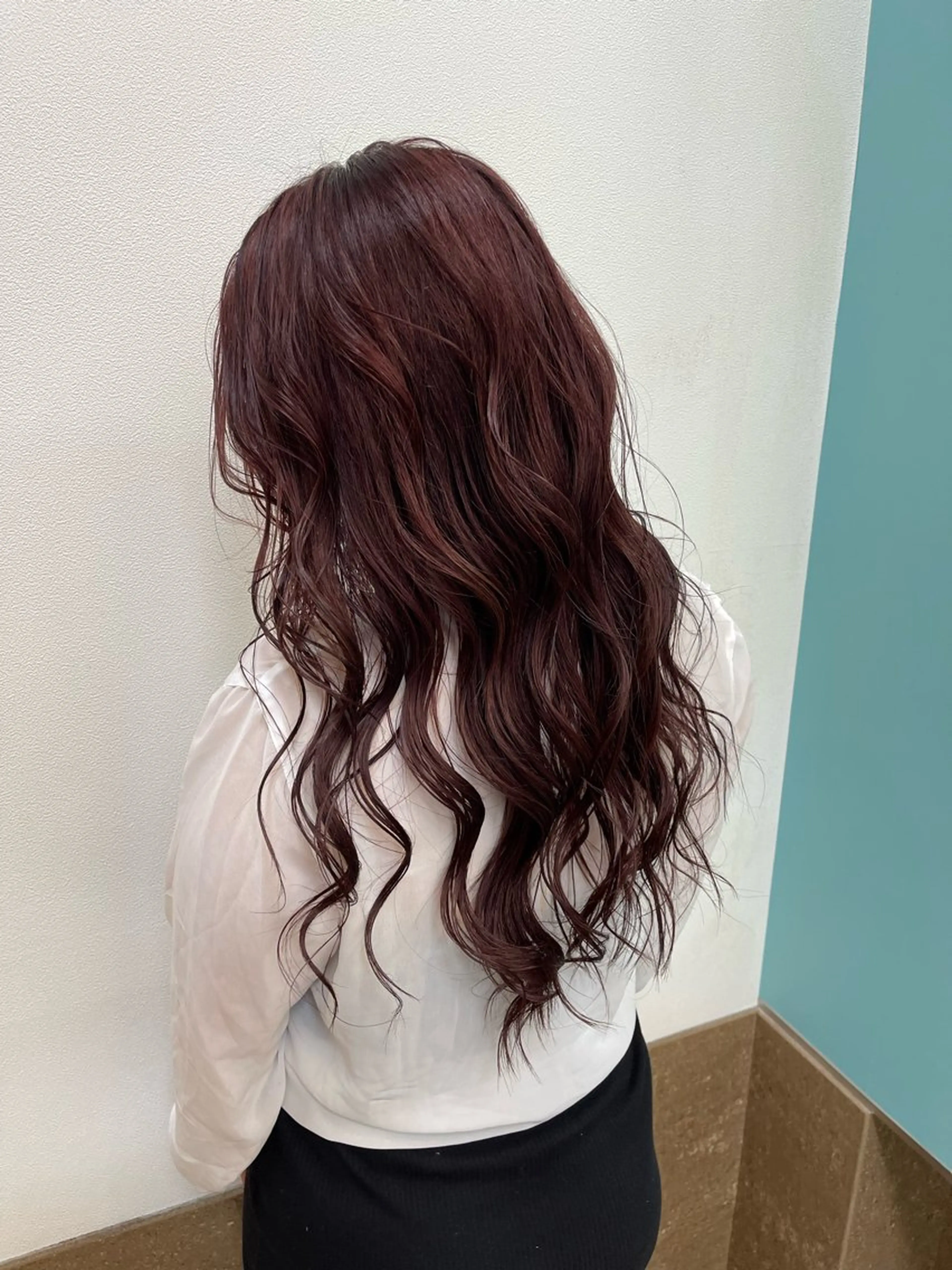 ロング カラー アディクシーカラー ブラウンカラー イルミナカラー オレンジ ピンクカラー カット ヘアカラー トリートメント ダブルカラー/ 髪質改善💎安藤のヘアスタイル