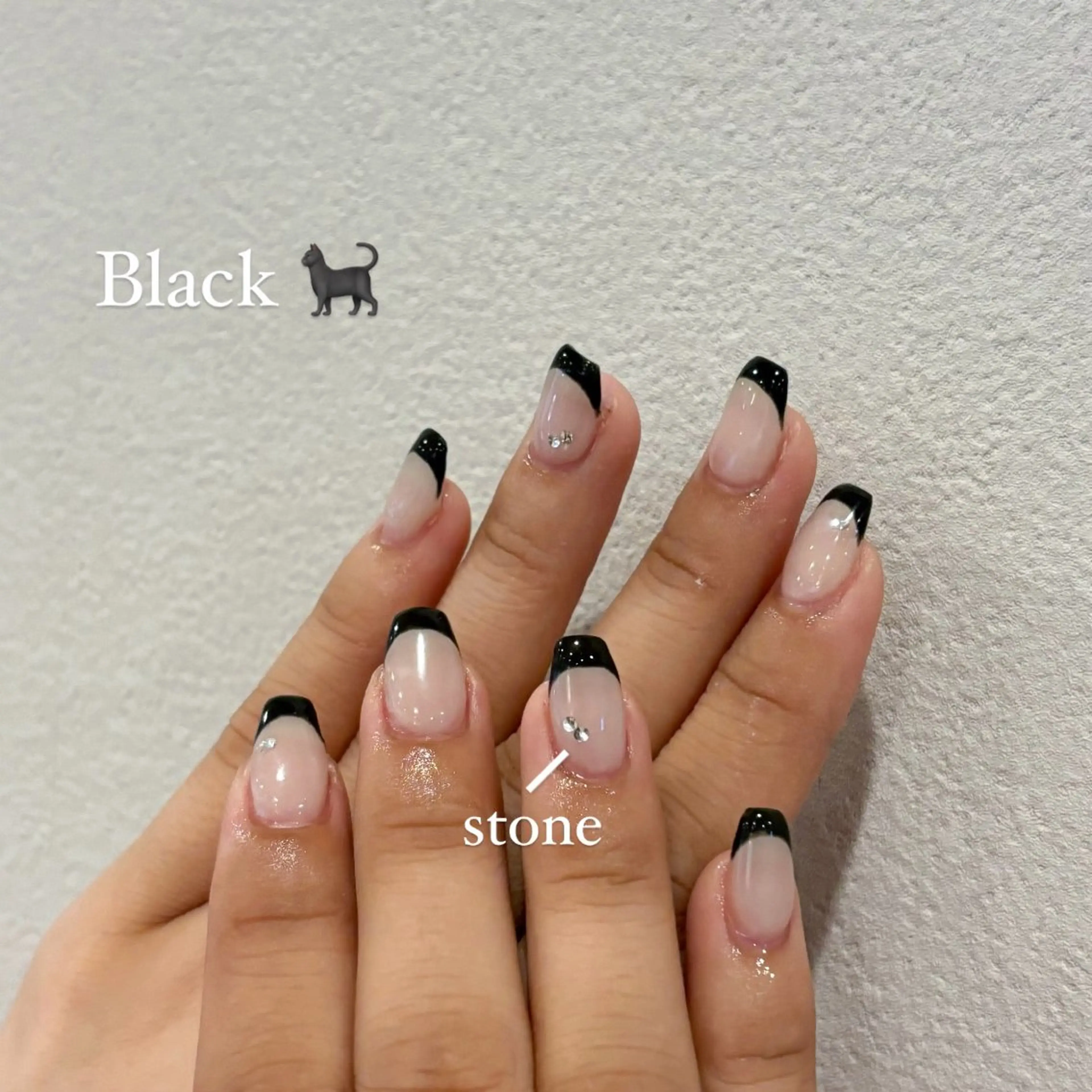 ネイル フレンチネイル ストーンネイル ハンドネイル millie ainee太田のネイルデザイン