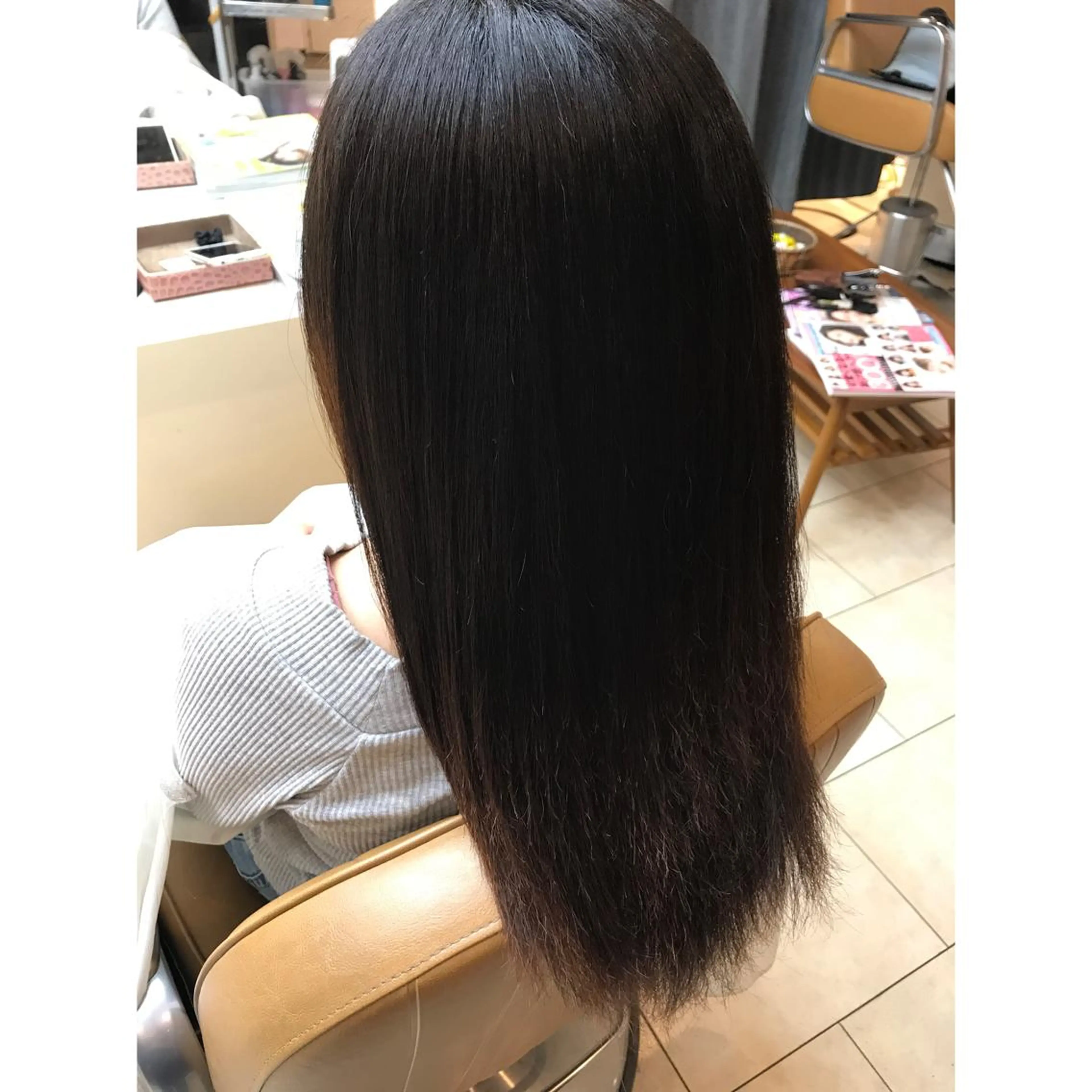 ロング パーマ 縮毛矯正 坂西 春果のマツエク・マツパデザイン