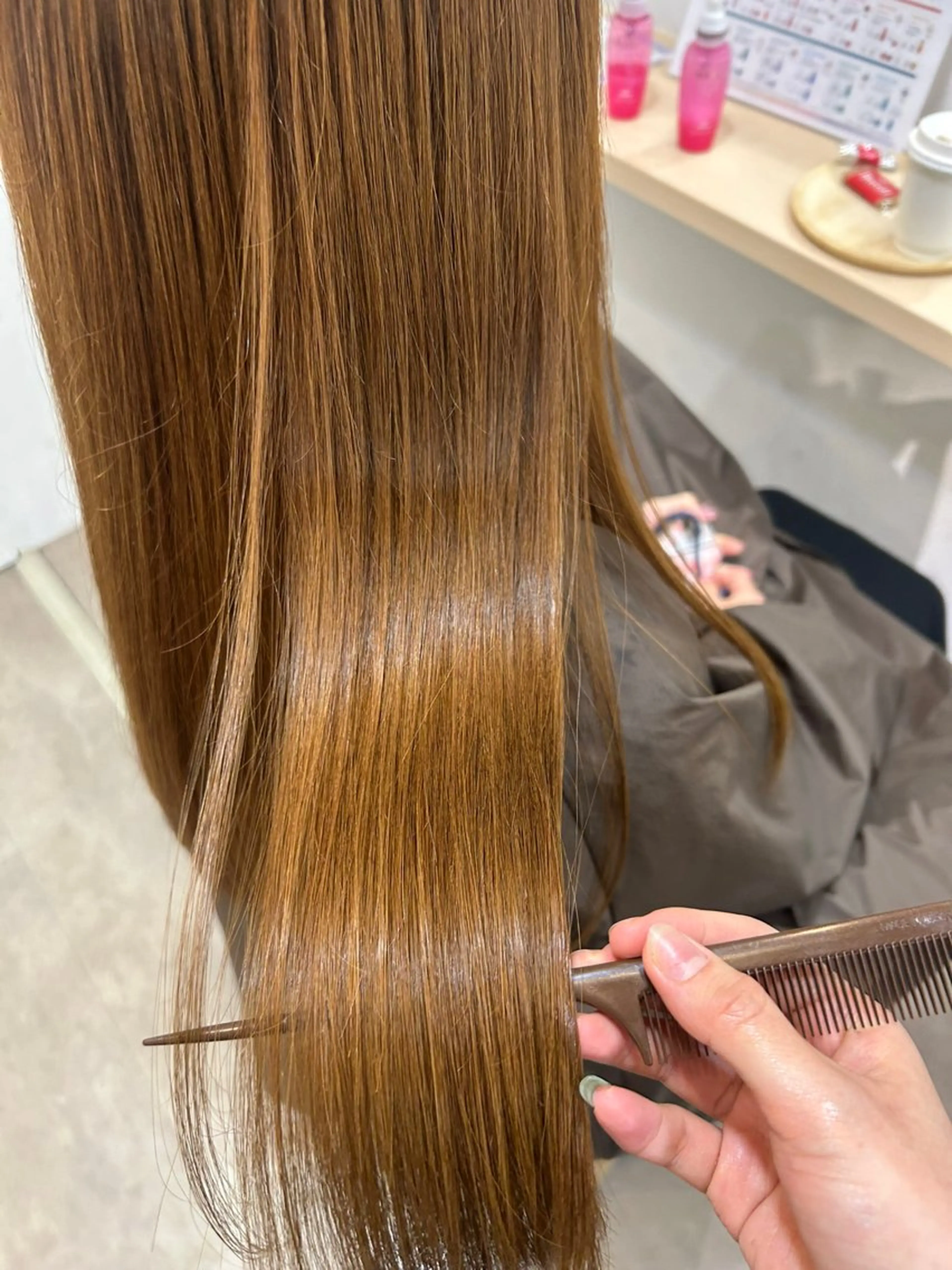 ロング カット 縮毛矯正 伊澤 紗弥のヘアスタイル