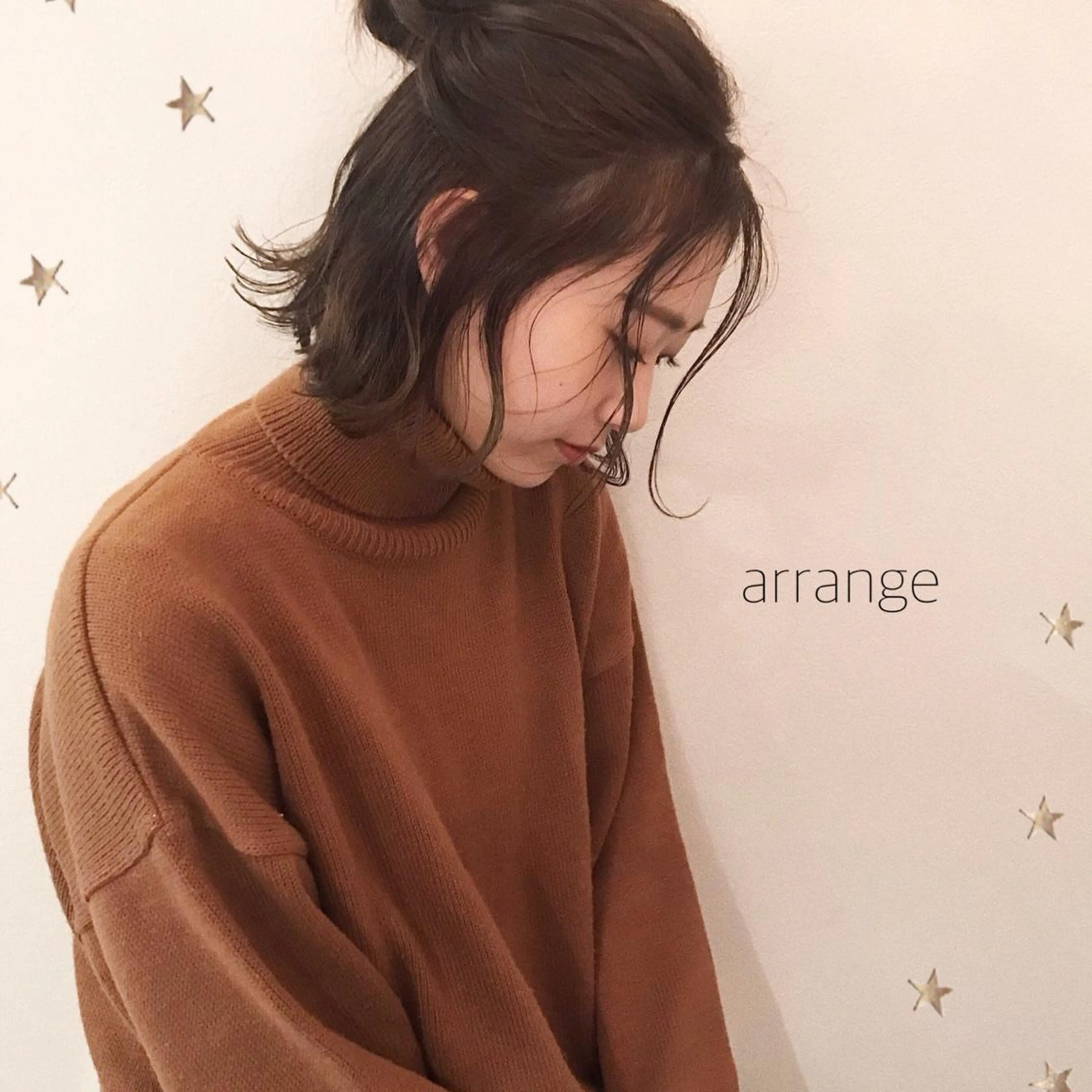 ミディアム ヘアアレンジ 市川 千夏のヘアスタイル