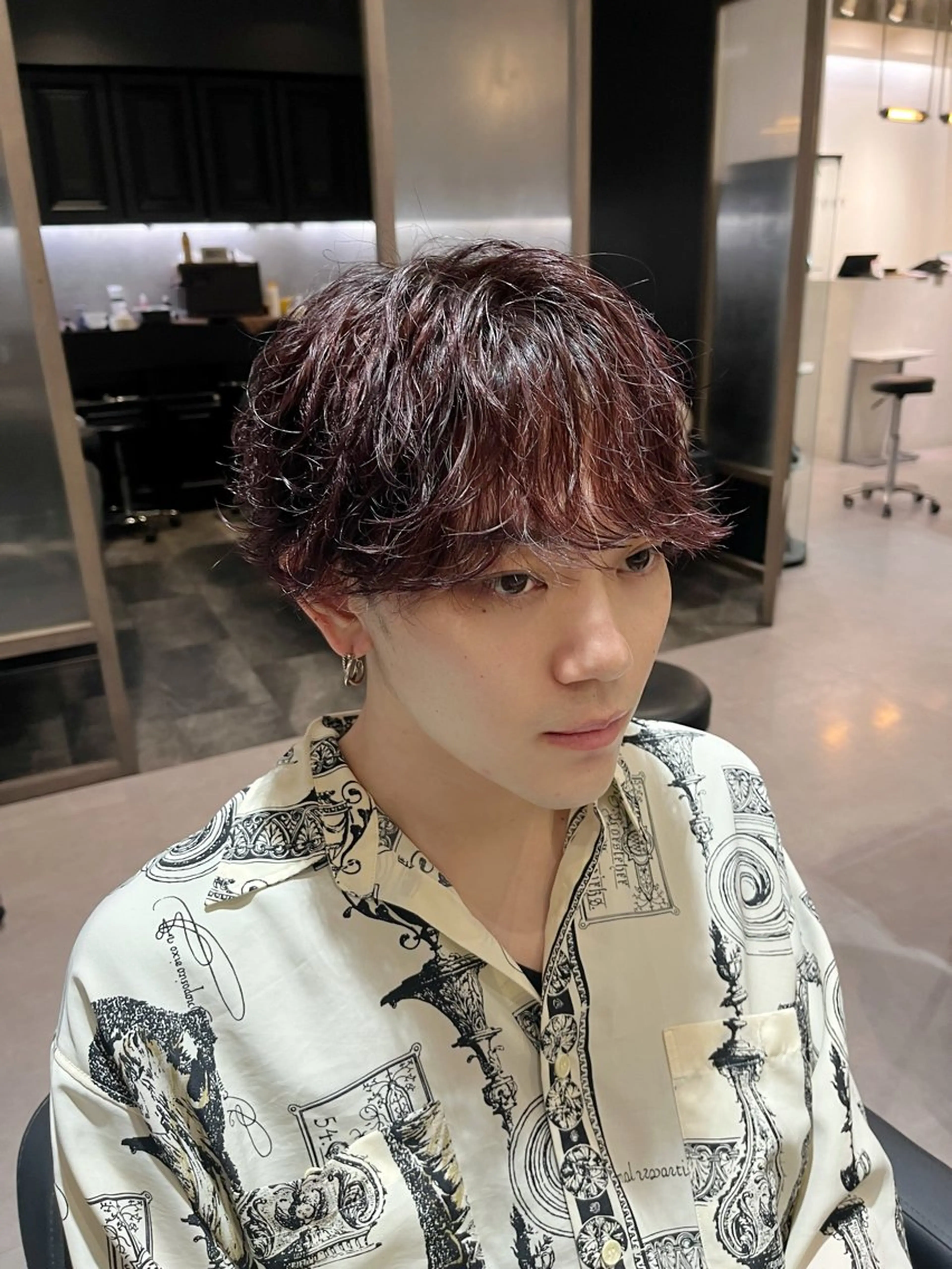 ショート カラー パーマ メンズ カット ヘアカラー パーマ 【メンズ特化】 メンズパーマ/雄斗のヘアスタイル