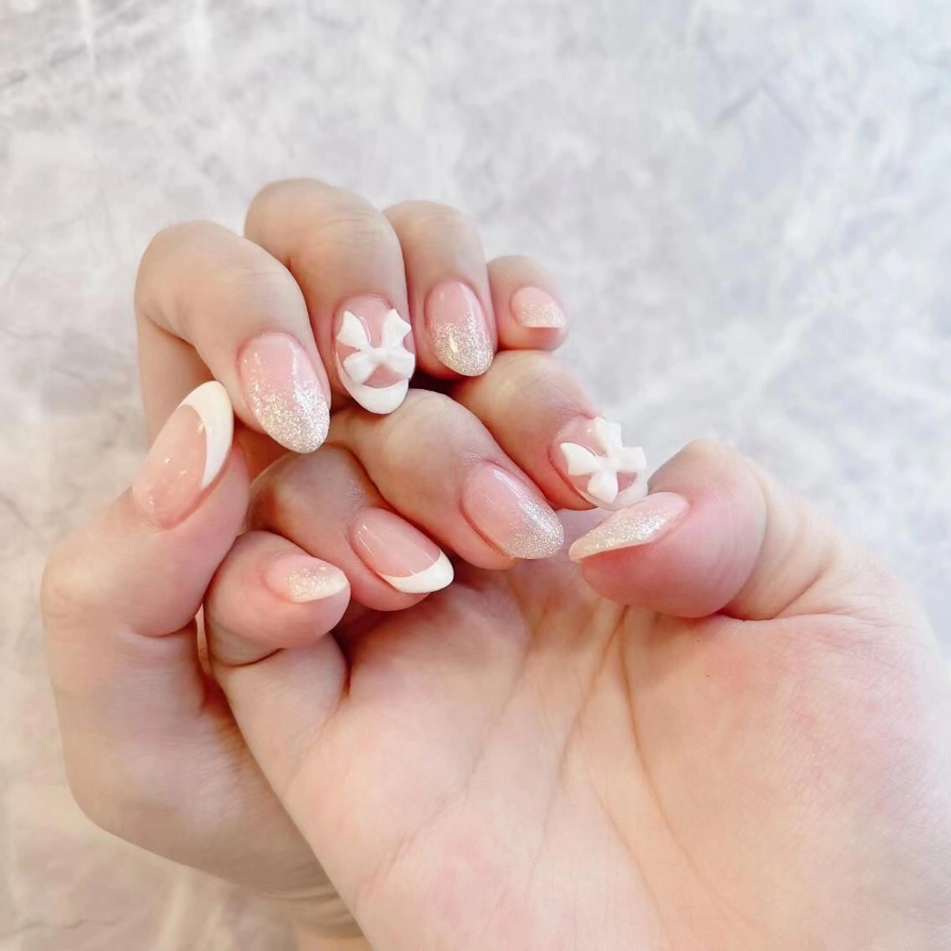 ネイル ハンドネイル MoonNail ユリ🌸のネイルデザイン