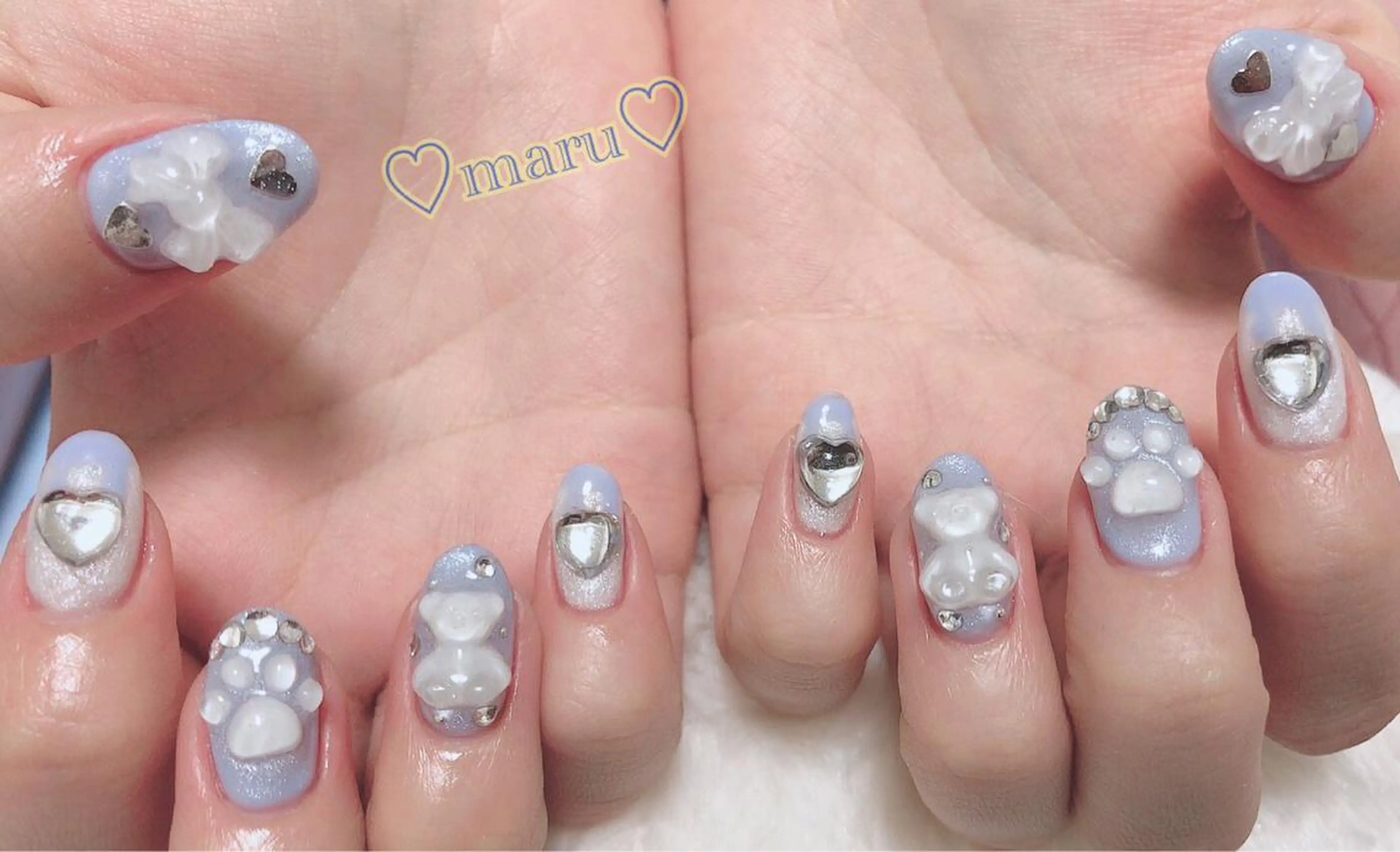 ネイル リボン ハンドネイル フットネイル まるみ♡7/1〜値上 げ致します(>_<)のその他イメージ