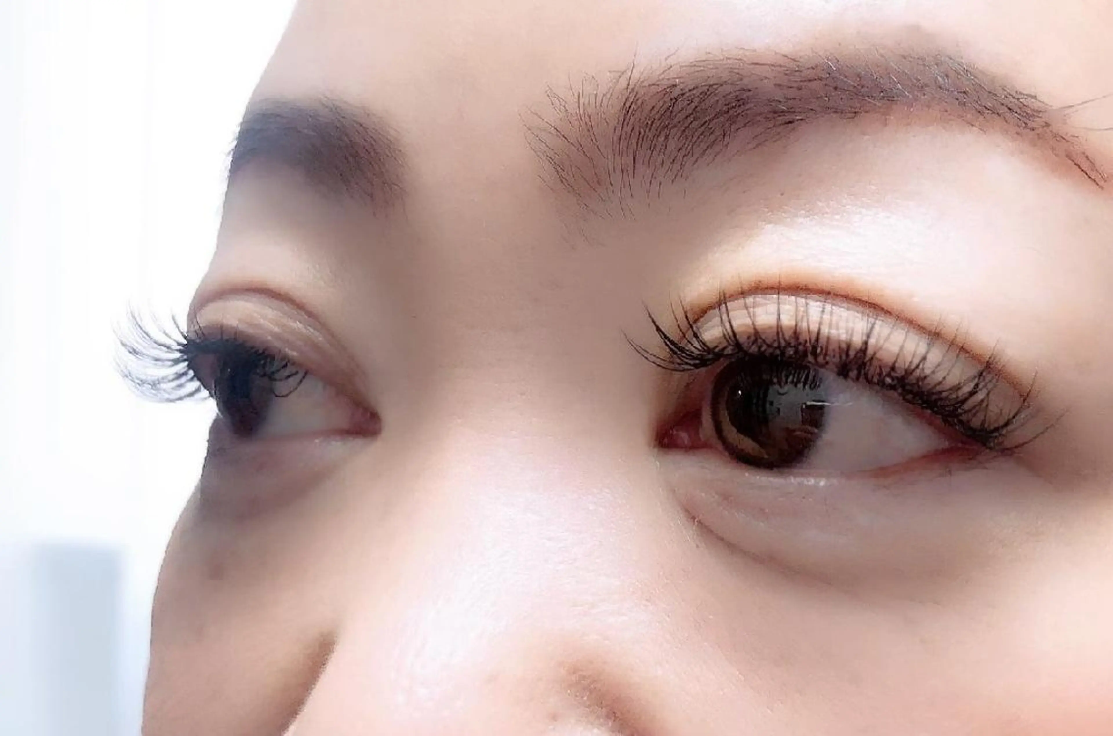 マツエク・マツパ 付け放題 フラットラッシュ ナチュラル まつげパーマ 一重×まつ毛パーマ 吉岡 ゆうなのマツエク・マツパデザイン