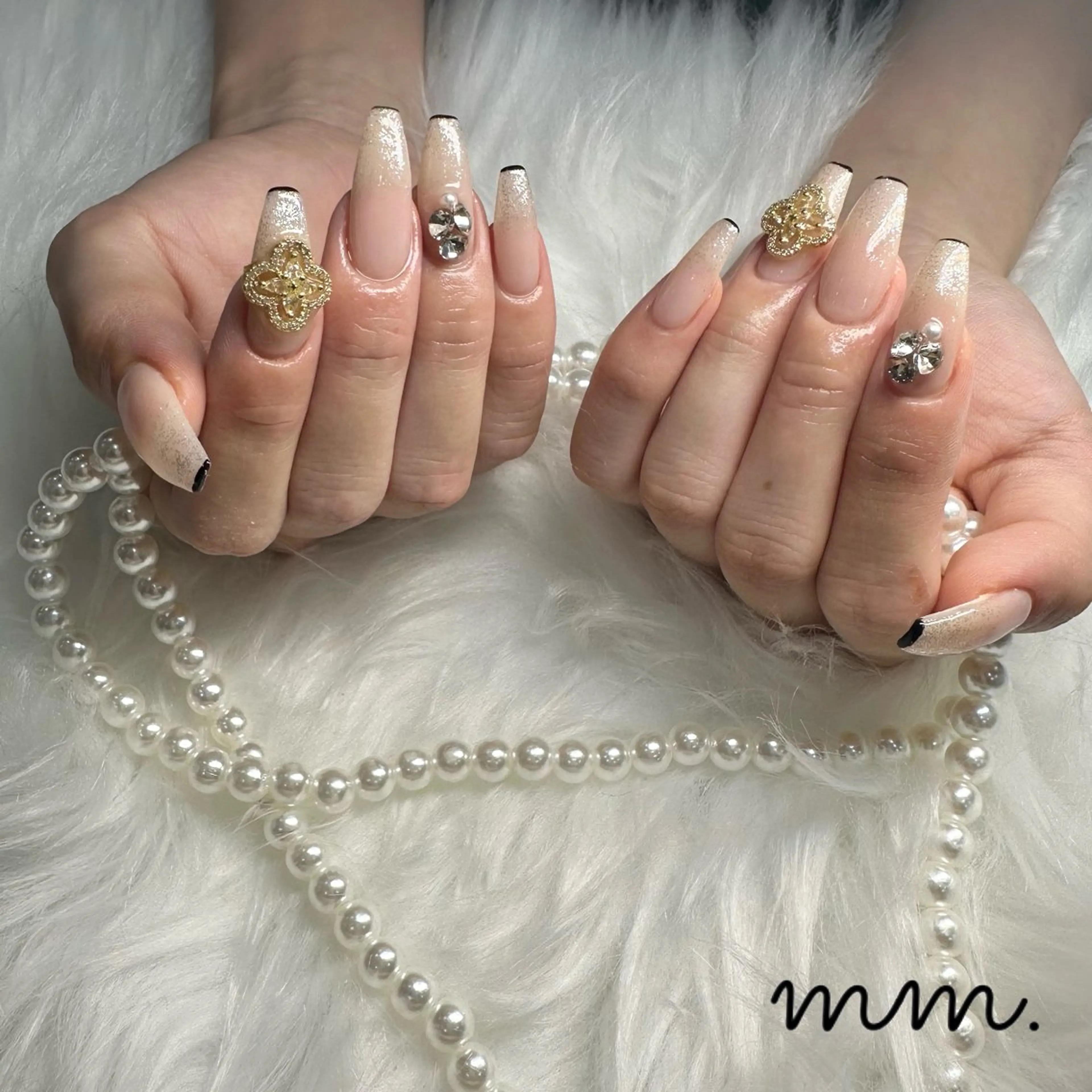 ネイル ハンドネイル 🩷🩵mm.大宮 Riyo🧸🩵🩷のネイルデザイン