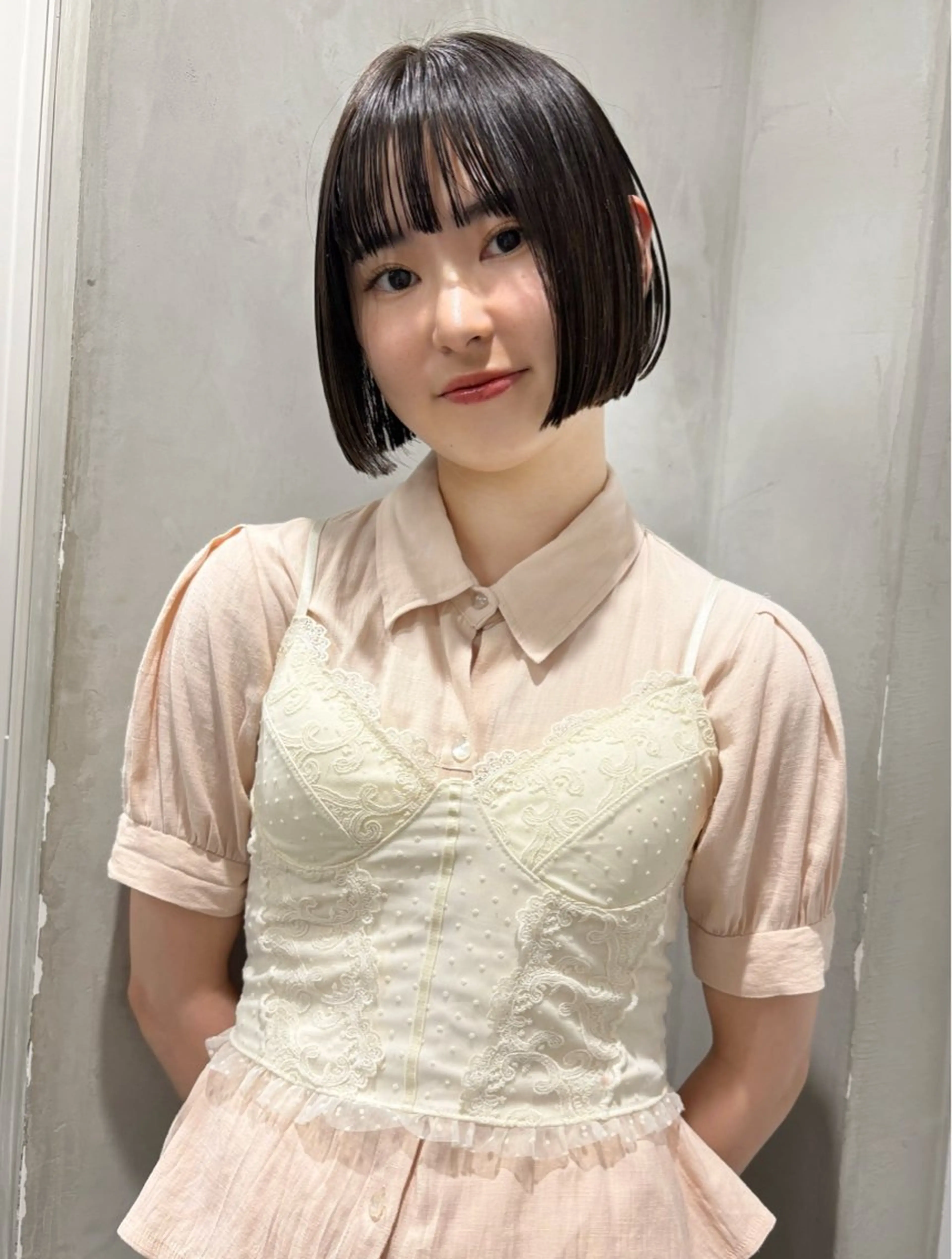 ミディアム ボブ トリートメント レイヤーカット/ natsukiのヘアスタイル