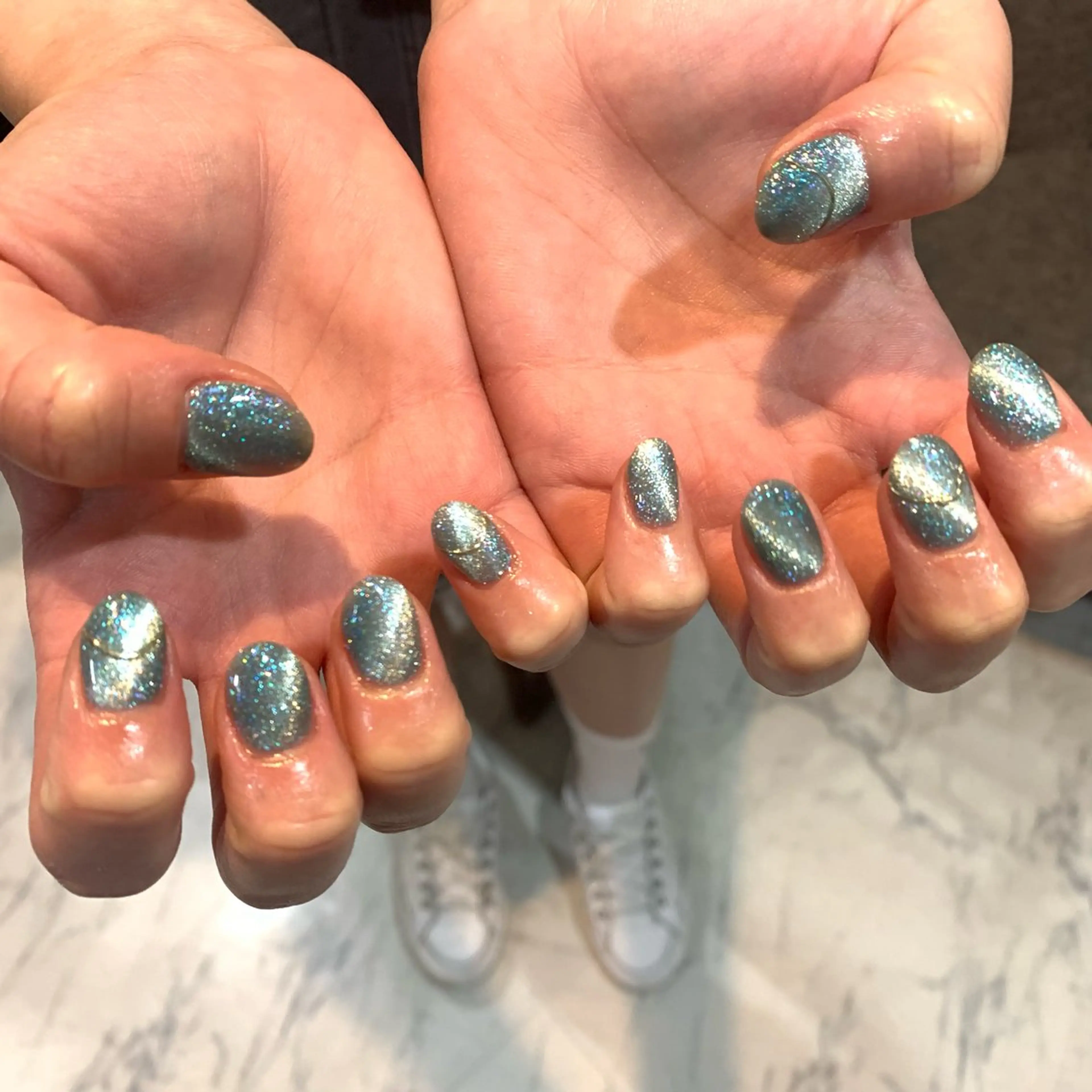 ネイル mofie🤍ユミ/ 恵比寿/パラジェルのネイルデザイン