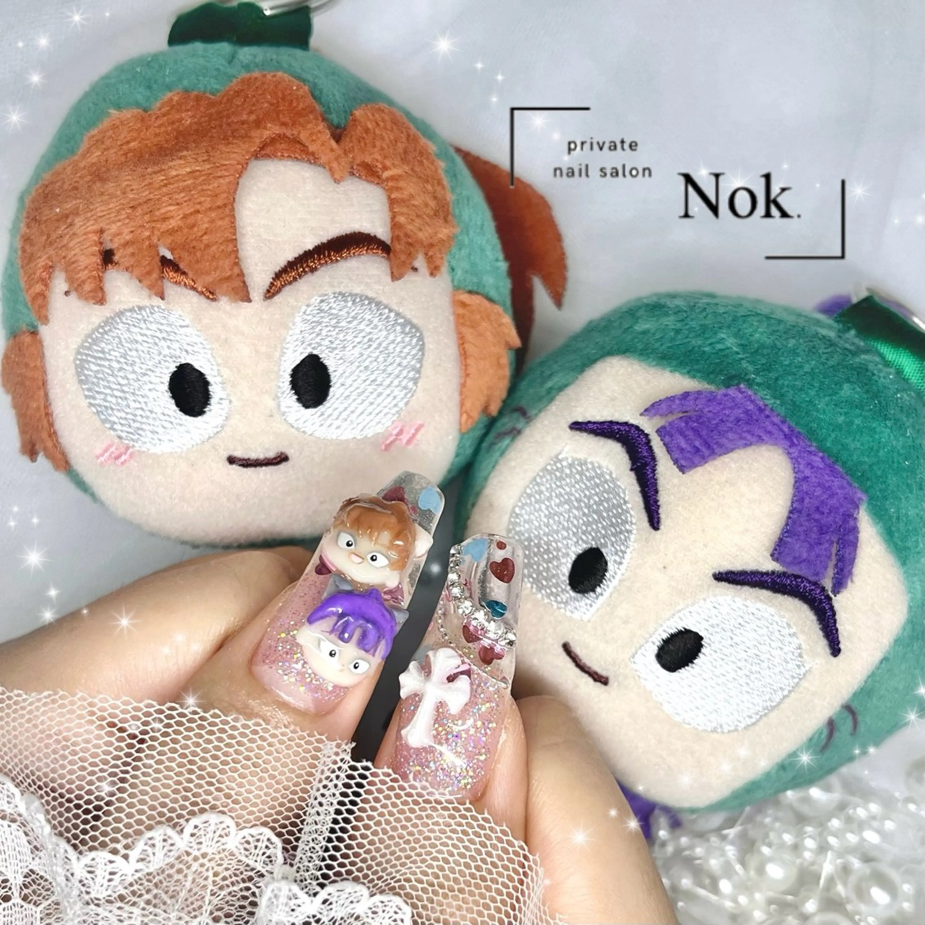 ネイル クリアネイル スカルプネイル ハンドネイル 池袋痛ネイル Nok. 渡辺のネイルデザイン