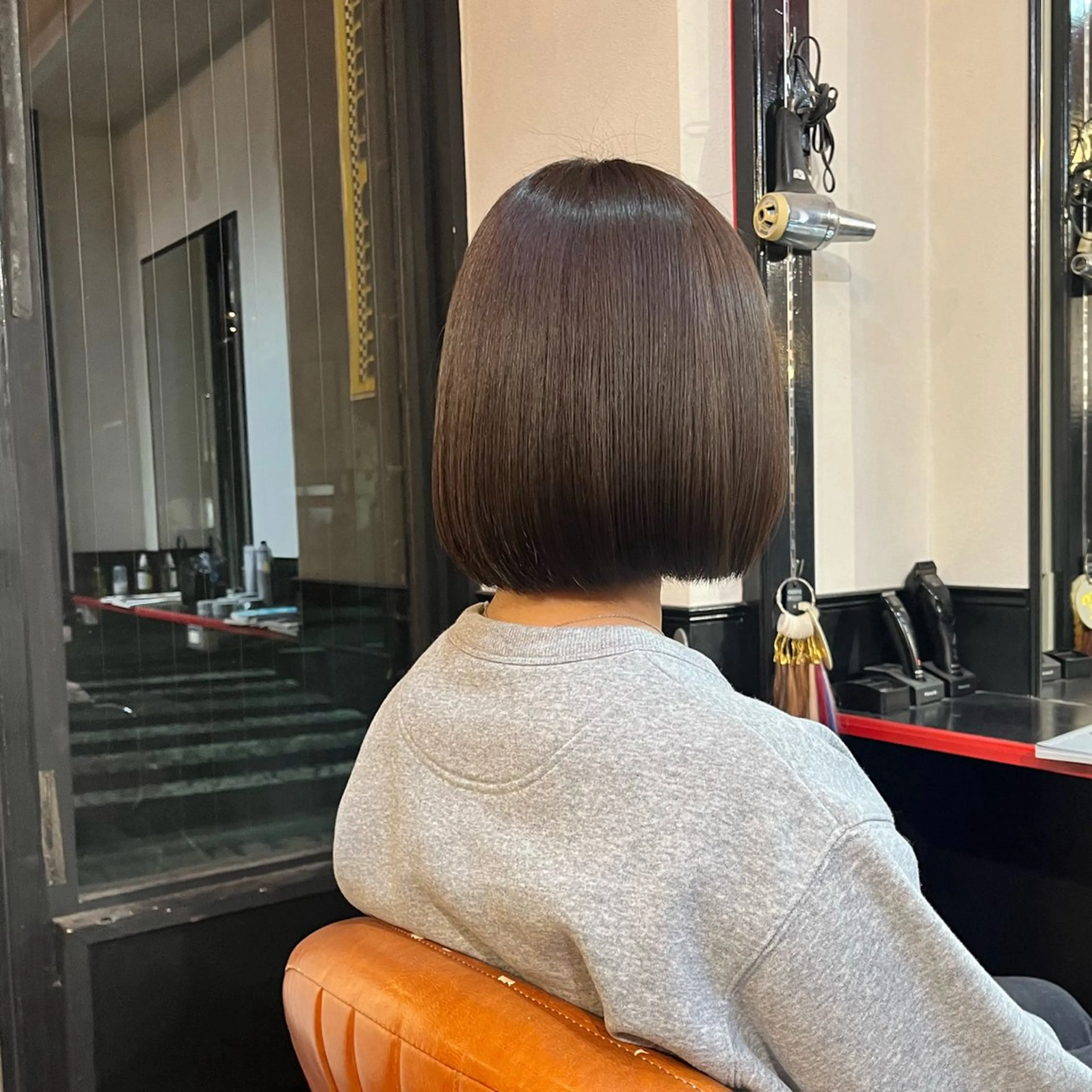 カラー 透明感カラー スズキ リコのヘアスタイル