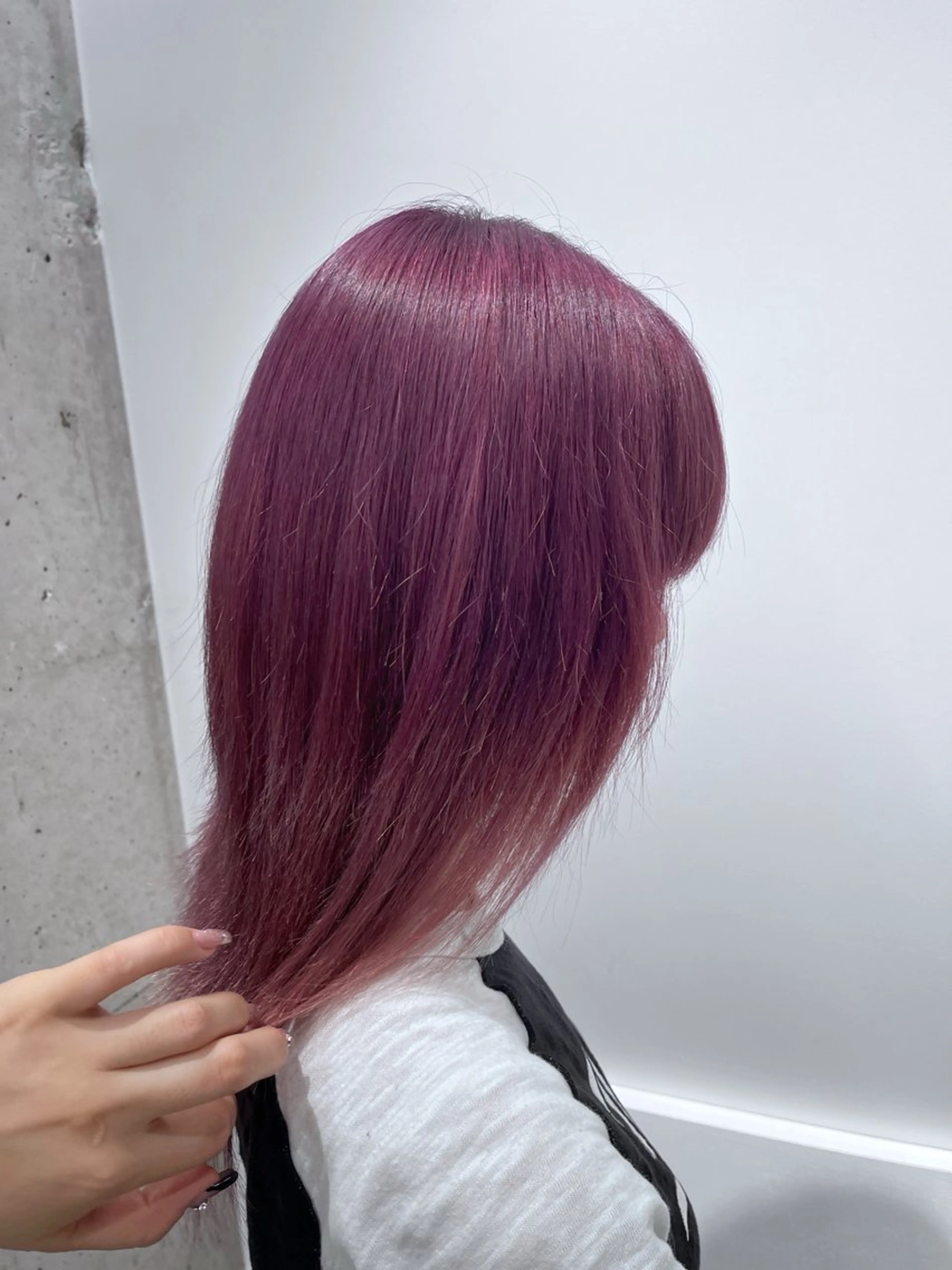 セミロング カラー カット ヘアカラー トリートメント newi 天王寺 🪐airiのヘアスタイル