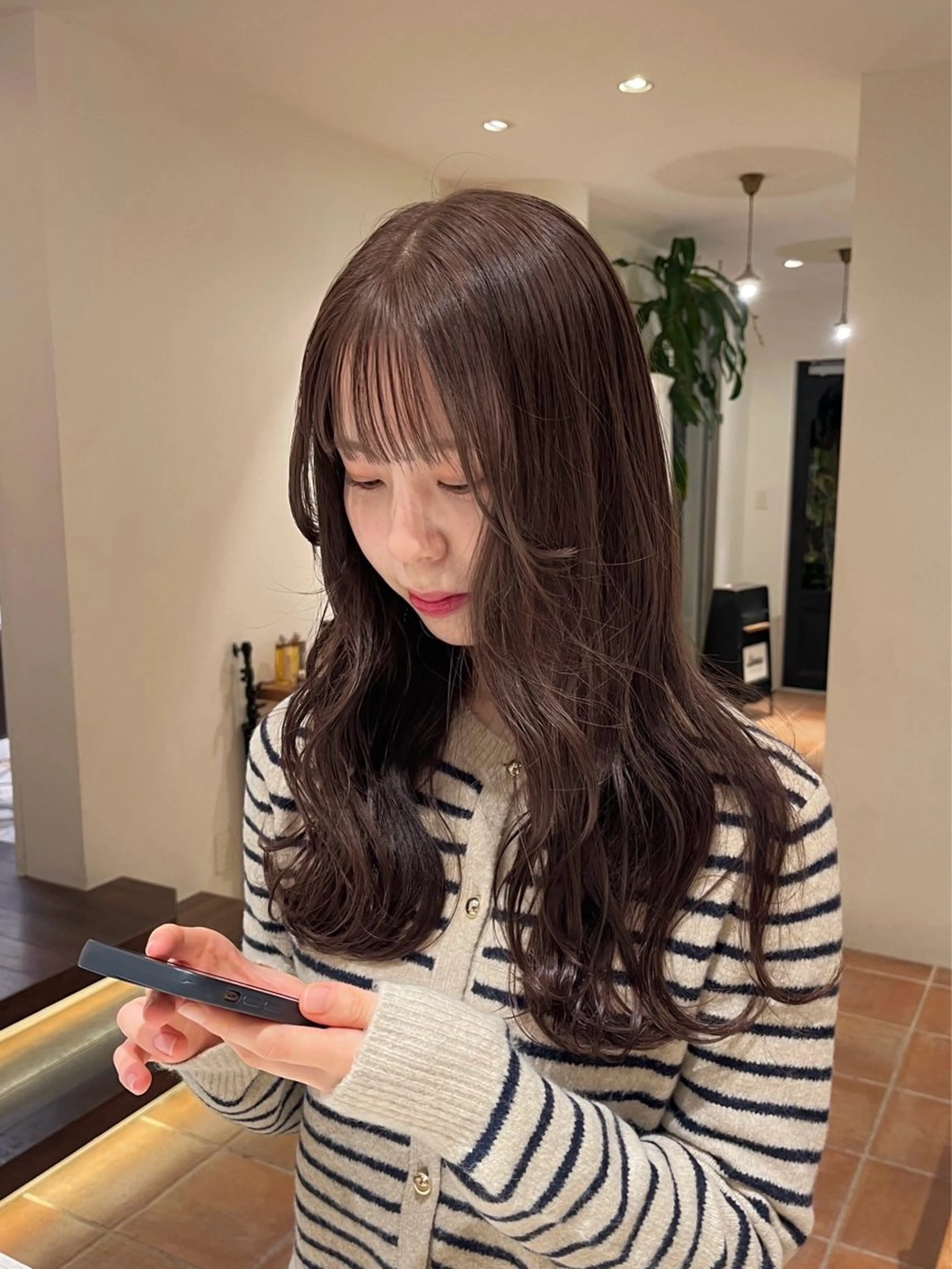 ロング カラー ベージュカラー ヘアカラー トリートメント るな/暖色、 ベージュカラー🎀のヘアスタイル