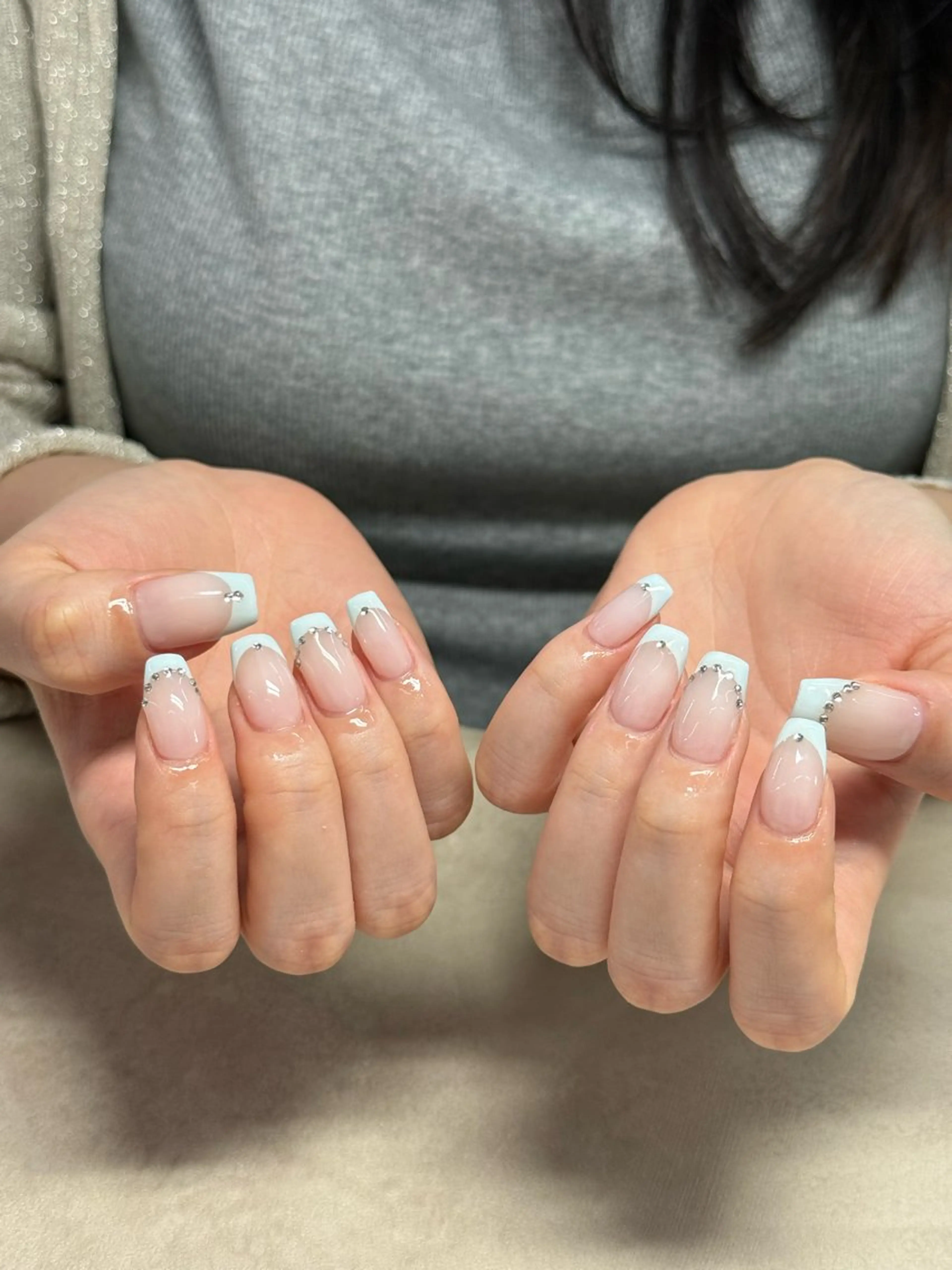 ネイル フレンチネイル ハンドネイル WOLTOKYO渋谷 yunaのネイルデザイン