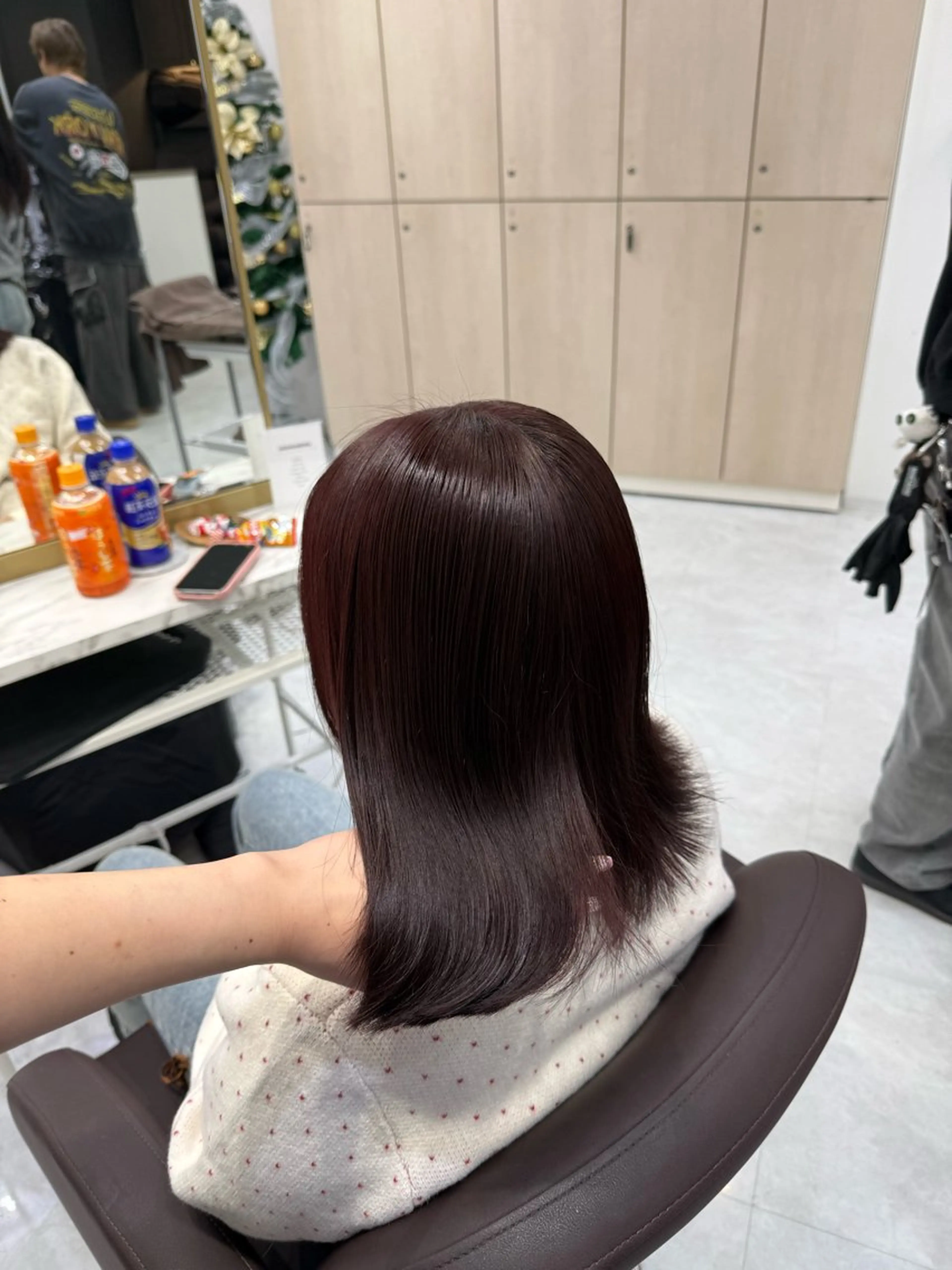 ミディアム カラー ヘアアレンジ カット ヘアカラー トリートメント ヘアセット 💗横浜美容室 💗HARUNAのヘアスタイル