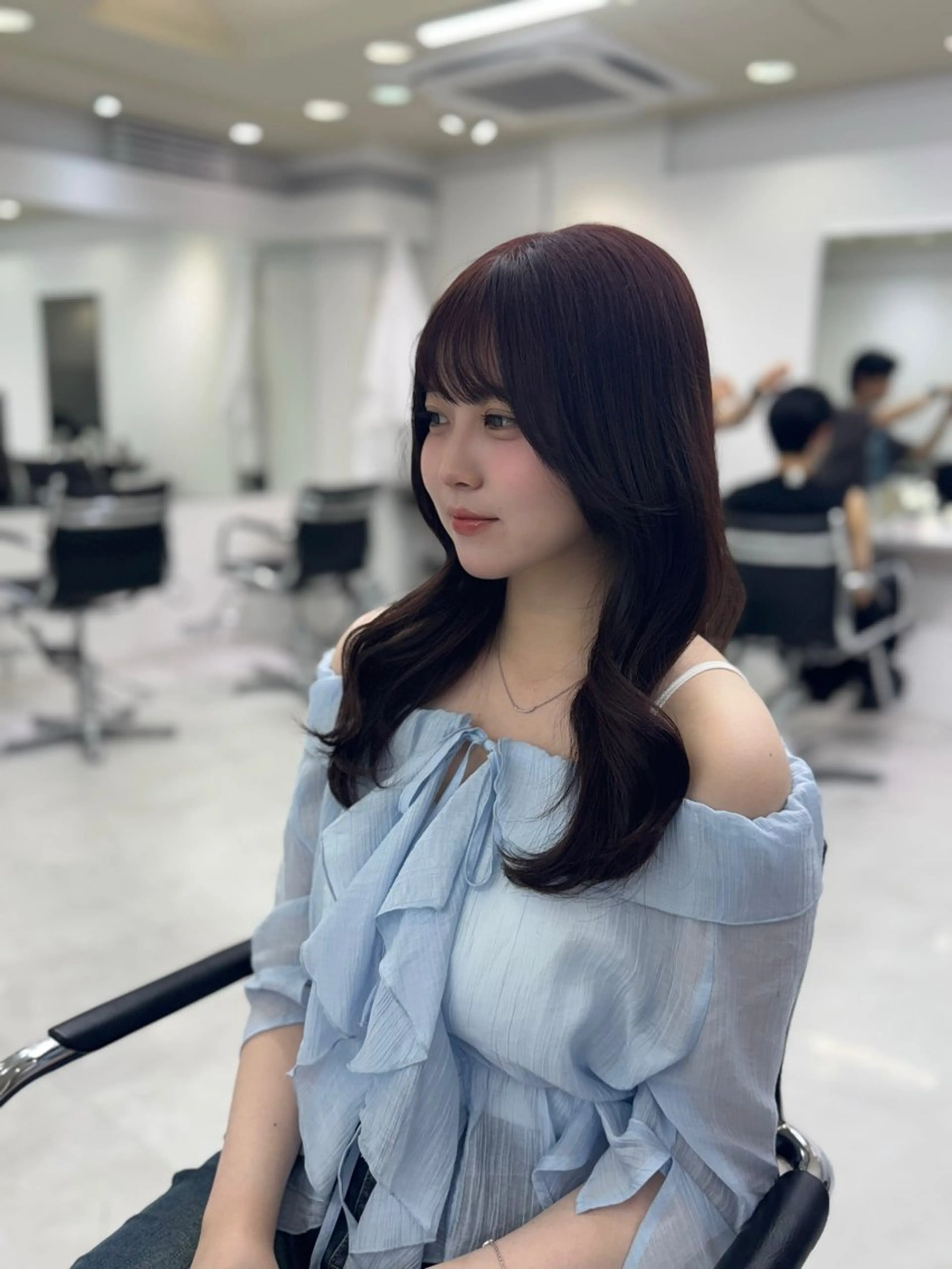 セミロング カラー ヘアカラー トリートメント 赤み消しカラー✨ /YUYAのヘアスタイル