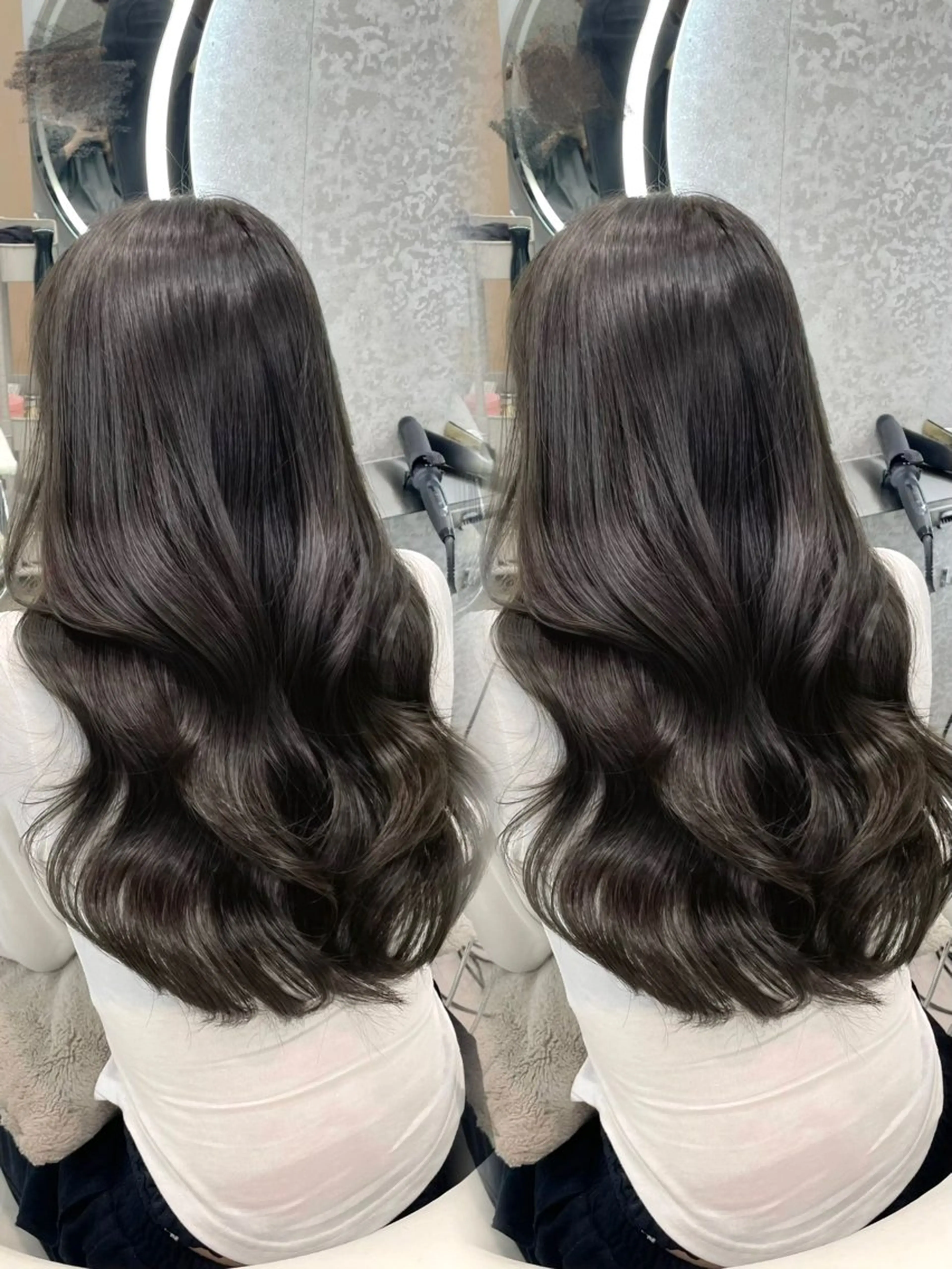 ロング カラー ヘアカラー トリートメント 縮毛矯正ブリーチなし 🍒❤ゆうきのヘアスタイル