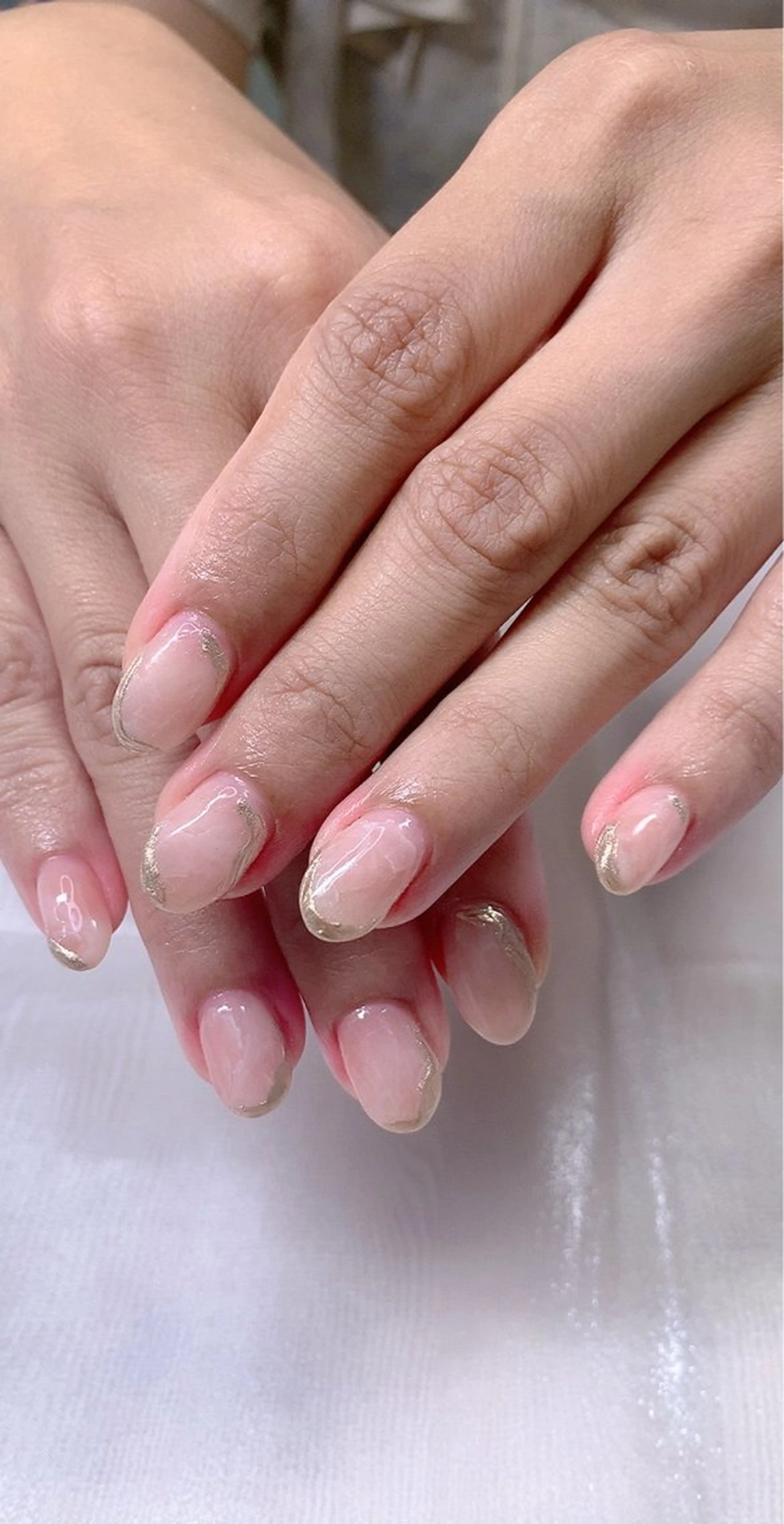 ネイル ミラーネイル ニュアンスネイル オフィスネイル シンプルネイル Cute Tips nailのネイルデザイン