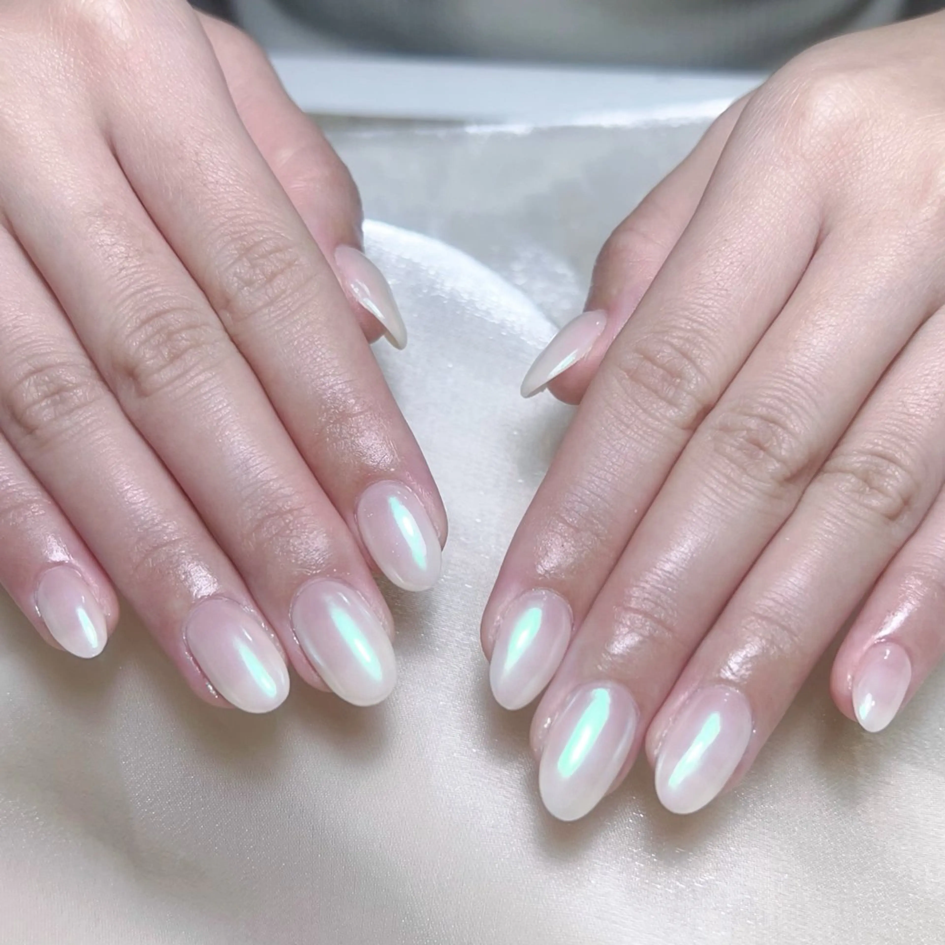 メンズ ネイル メンズ韓国風 アートネイル オーロラネイル ガーリー キラキラネイル ハンドネイル Nail salon 木にいるのネイルデザイン