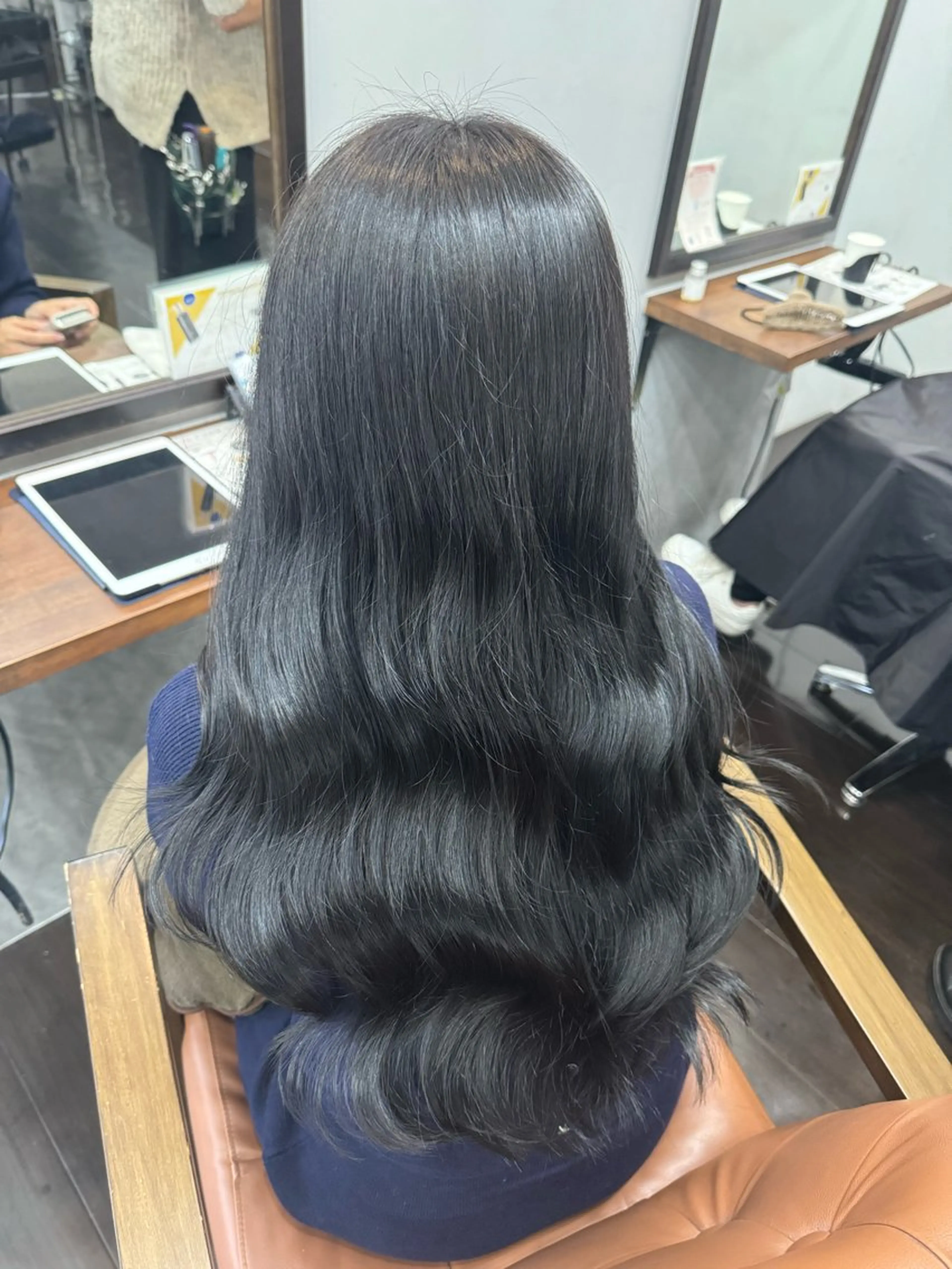 ロング カット ヘアカラー トリートメント 難波 茜のヘアスタイル