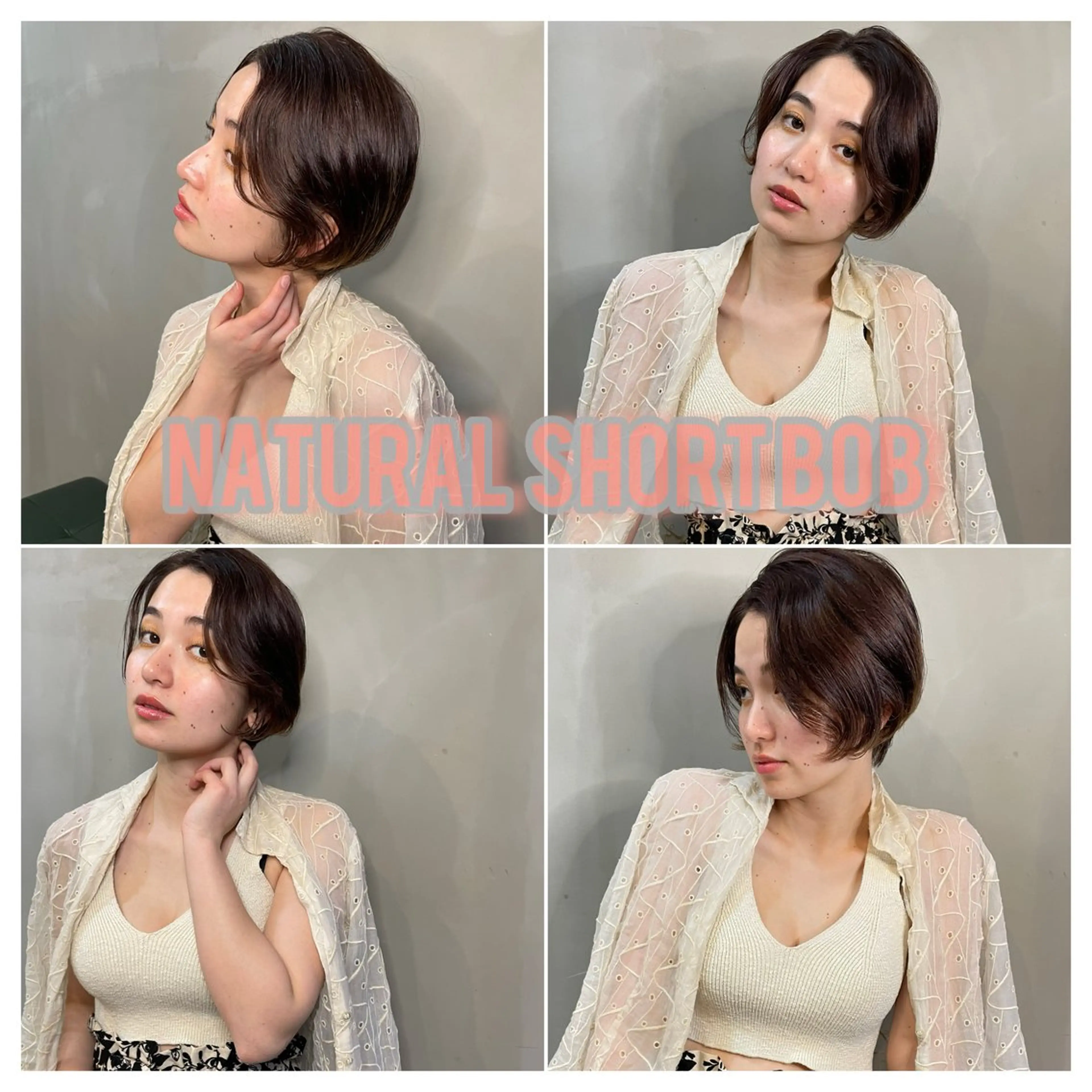 ショート カラー カット ヘアカラー トリートメント ショート/ボブ/ 心斎橋/宮脇美奈のヘアスタイル