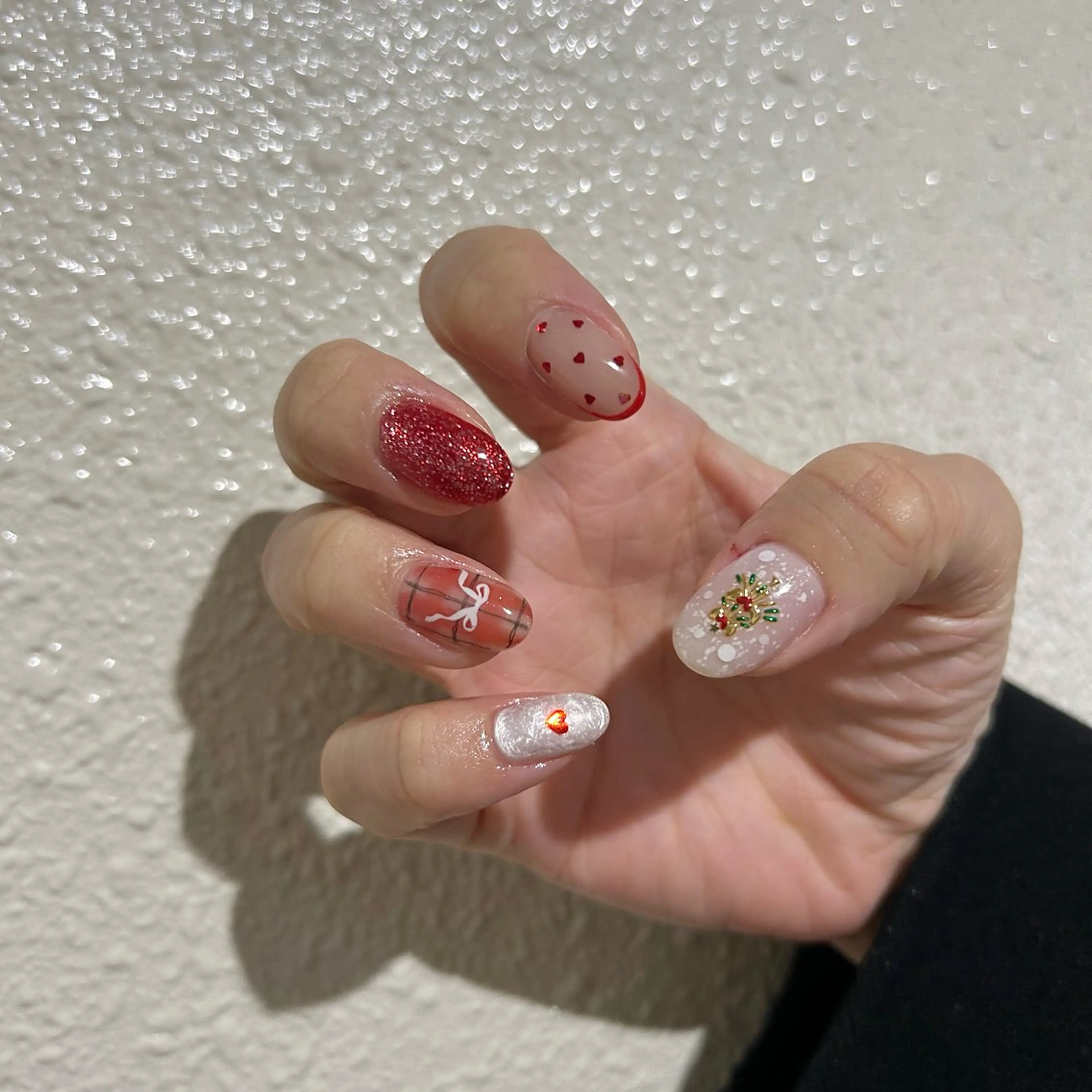 ネイル ハンドネイル パラあり！フィルイン 美フォルムのネイルデザイン