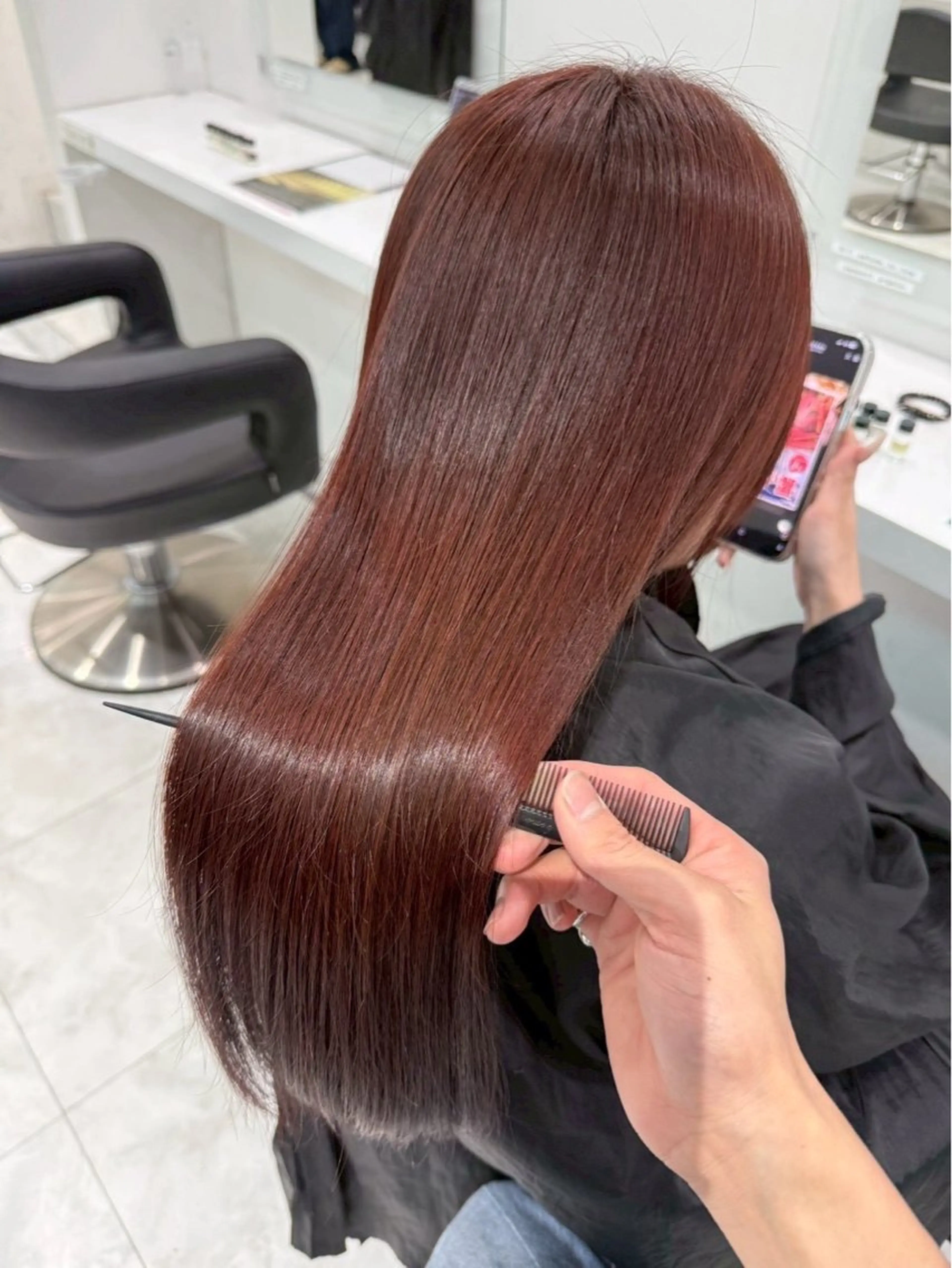 ロング カラー 🤍透明感·ツヤ感 カラー/mai‎🤍のヘアスタイル