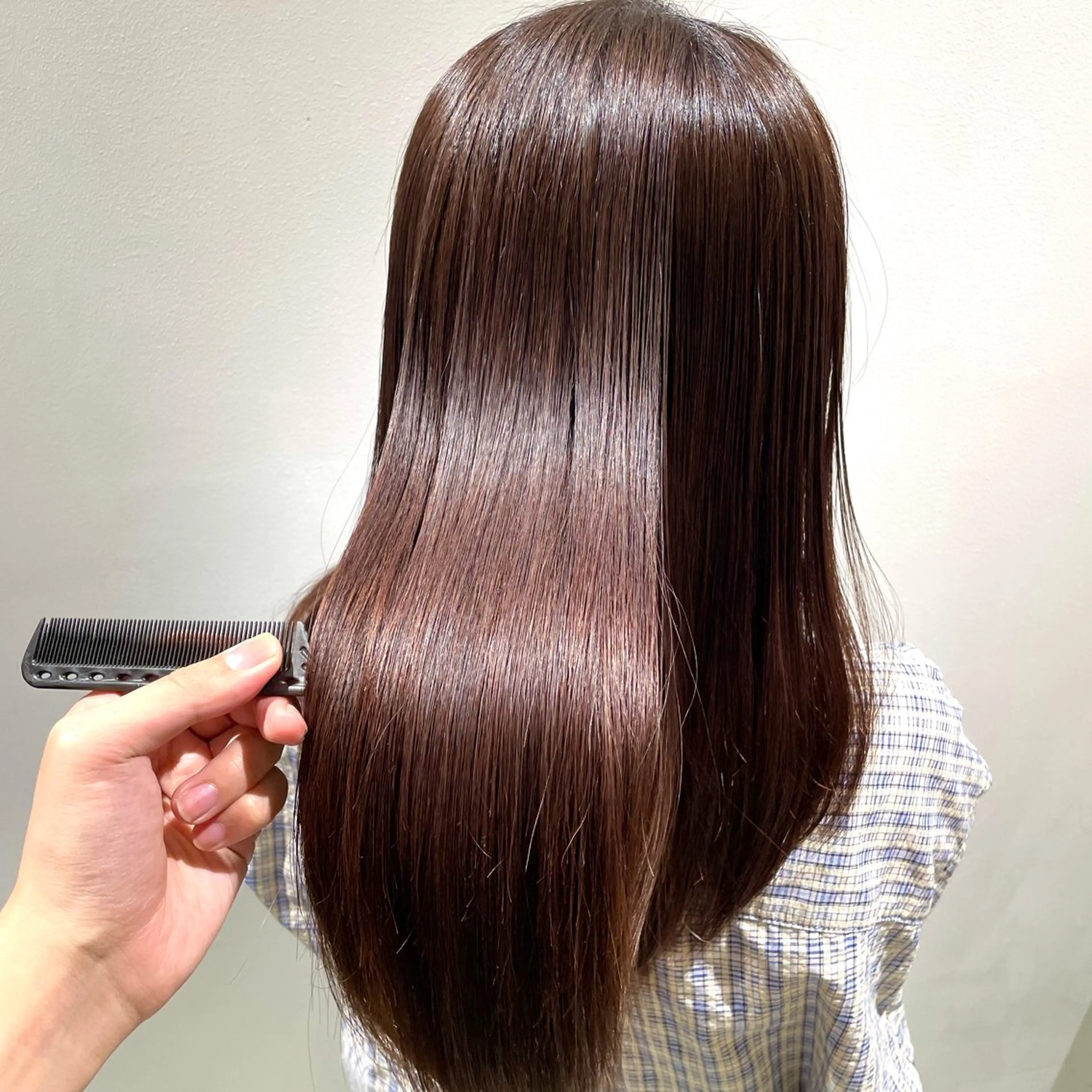 セミロング 長町/酸性ストレート /曲がる縮毛矯正のヘアスタイル