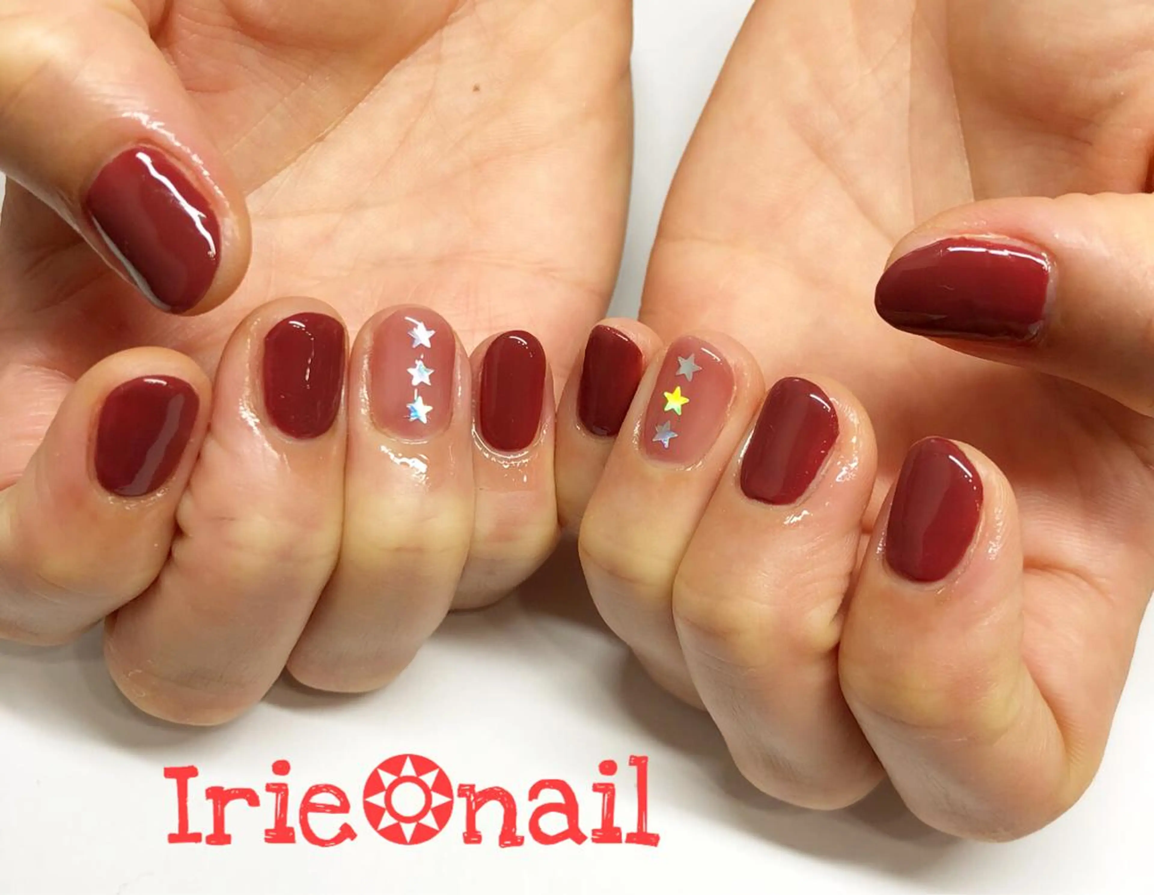 ネイル アートネイル シンプルネイル 與儀 知佳のネイルデザイン