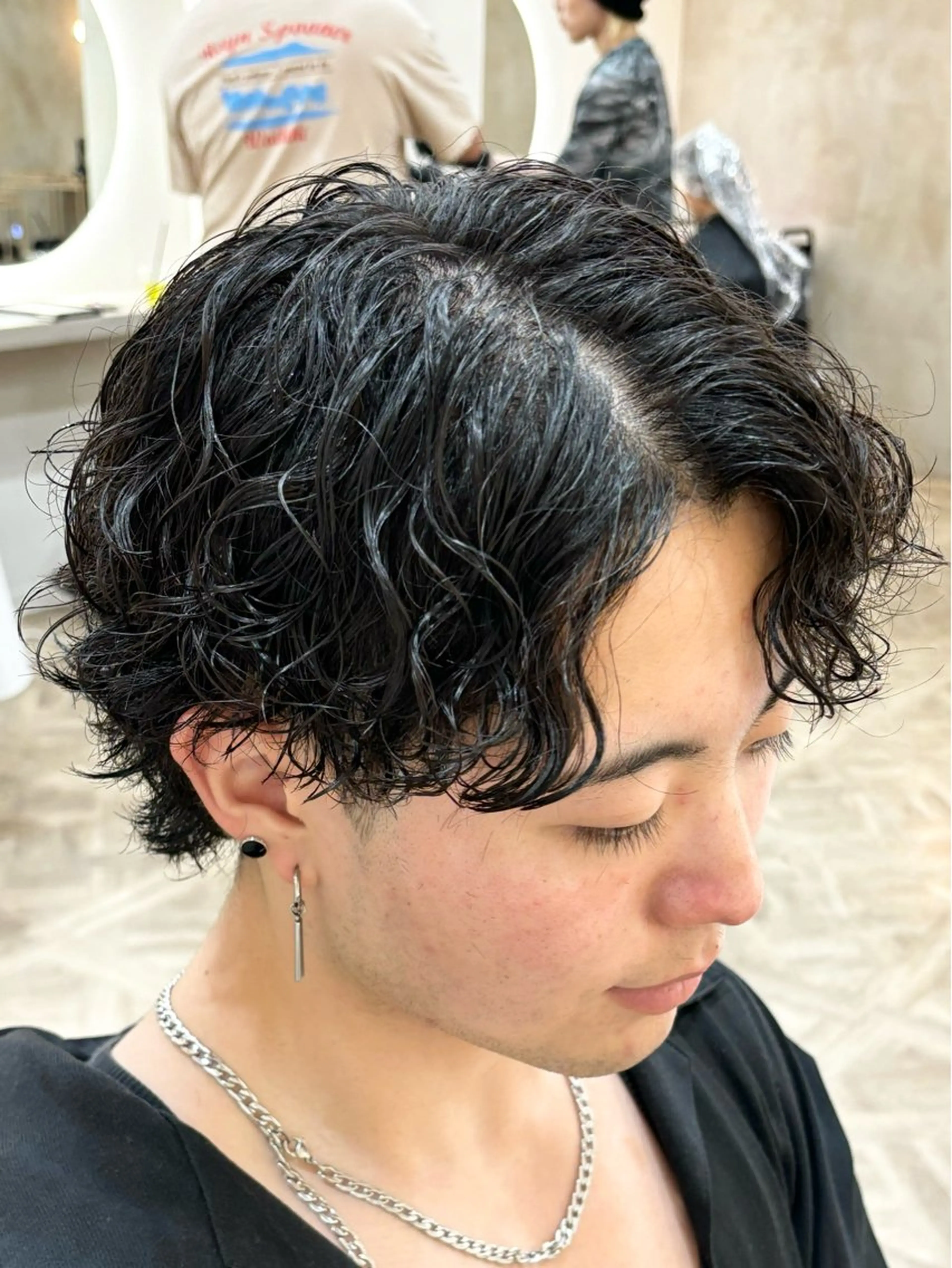 【2回目の方はこちらメンズ限定🔥】骨格矯正カット+ハードスパイラルパーマ(プードルパーマ)の写真