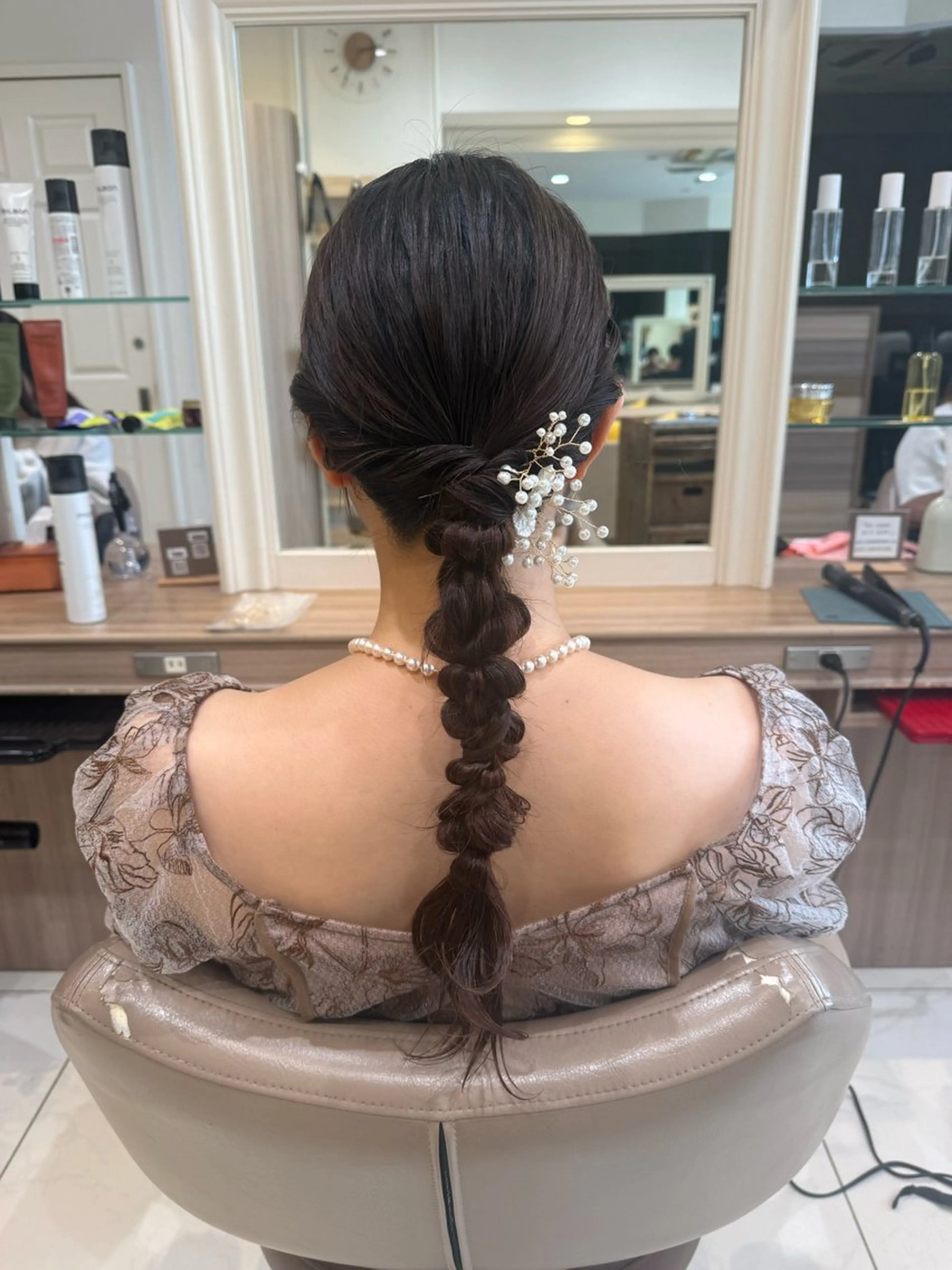 ロング ヘアアレンジ ヘアセット 韓国ヘアメイク🎀/ 縮毛矯正✨山本媛香のヘアスタイル