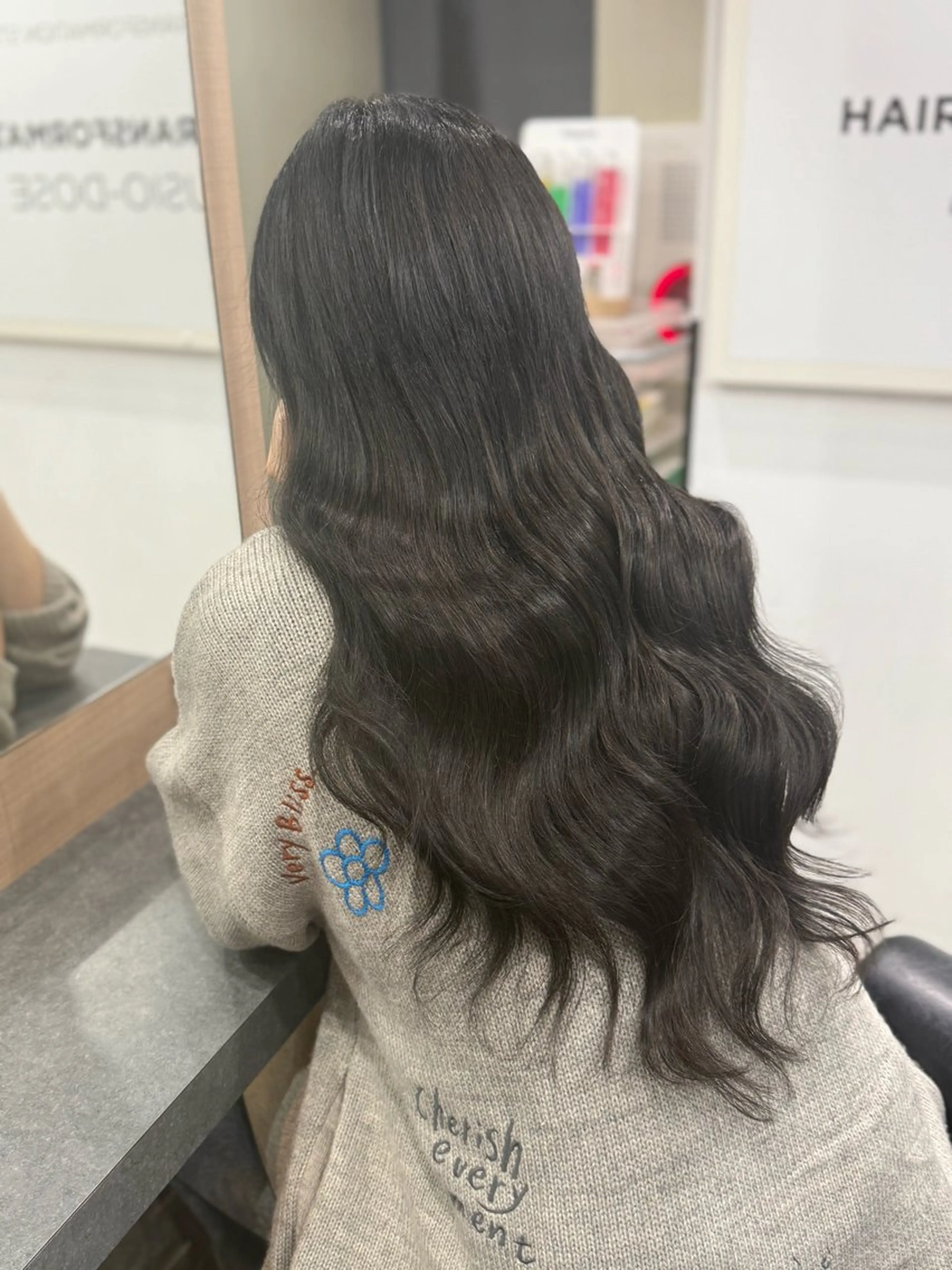 ロング カット エクステ ハイトーン/エクステ 横浜/RIEのヘアスタイル