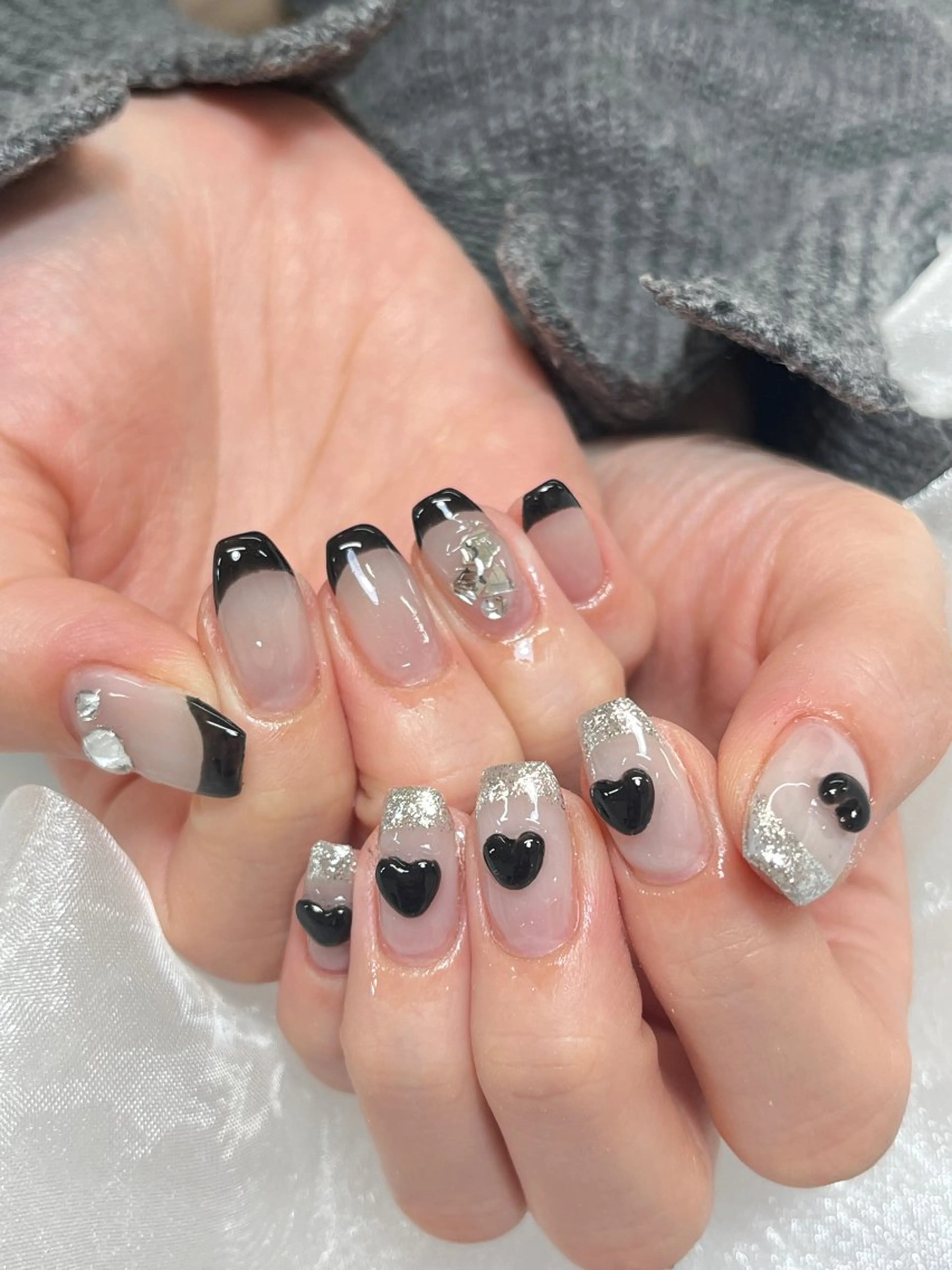 ネイル チークネイル 韓国ネイル 持ち込み ワンカラーネイル シンプルネイル candy nail 韓国風ワンホンネイルのネイルデザイン