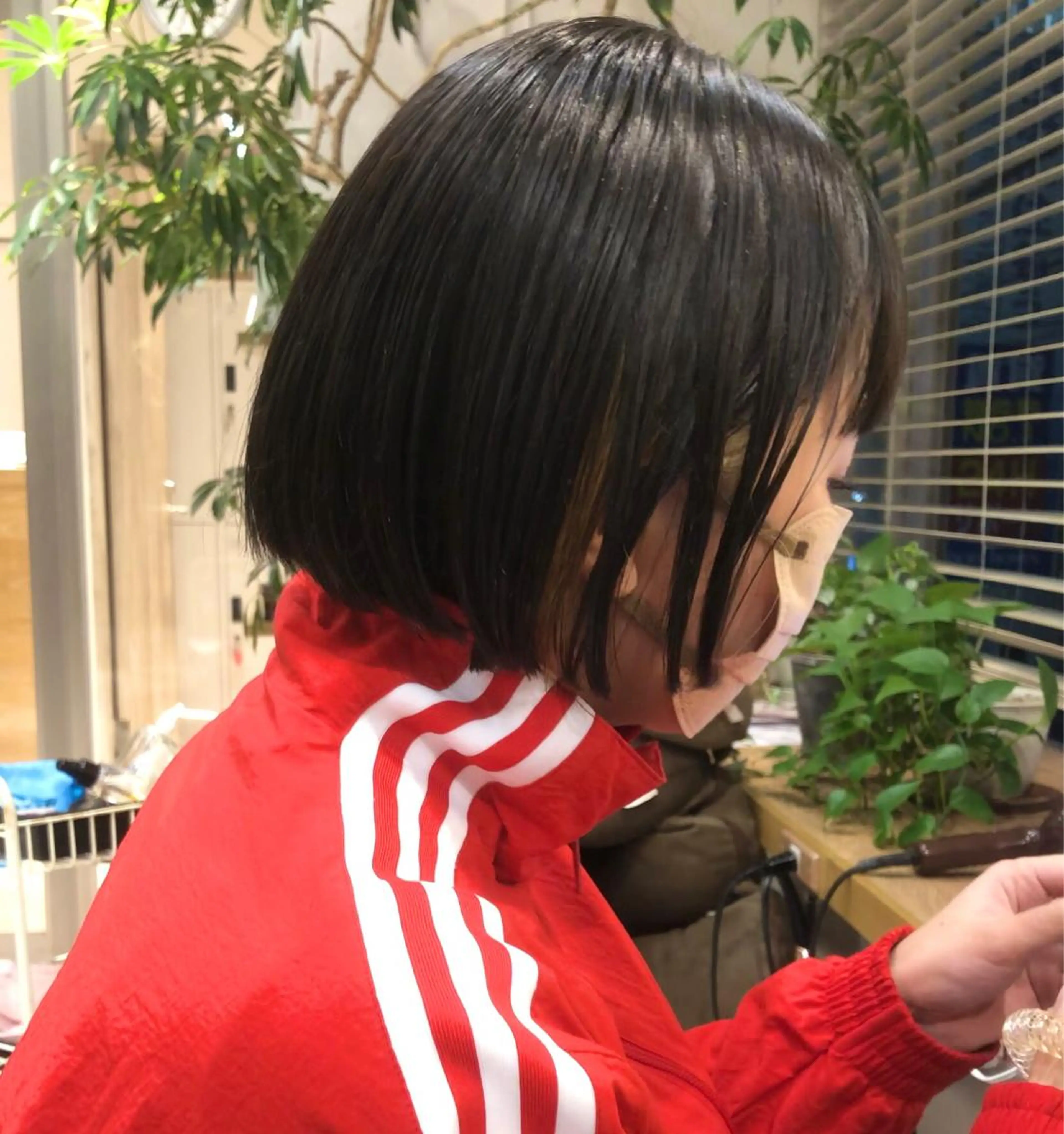 ショート カラー ボブ ハイトーン/ブリーチ 似合せカット/パーマのヘアスタイル