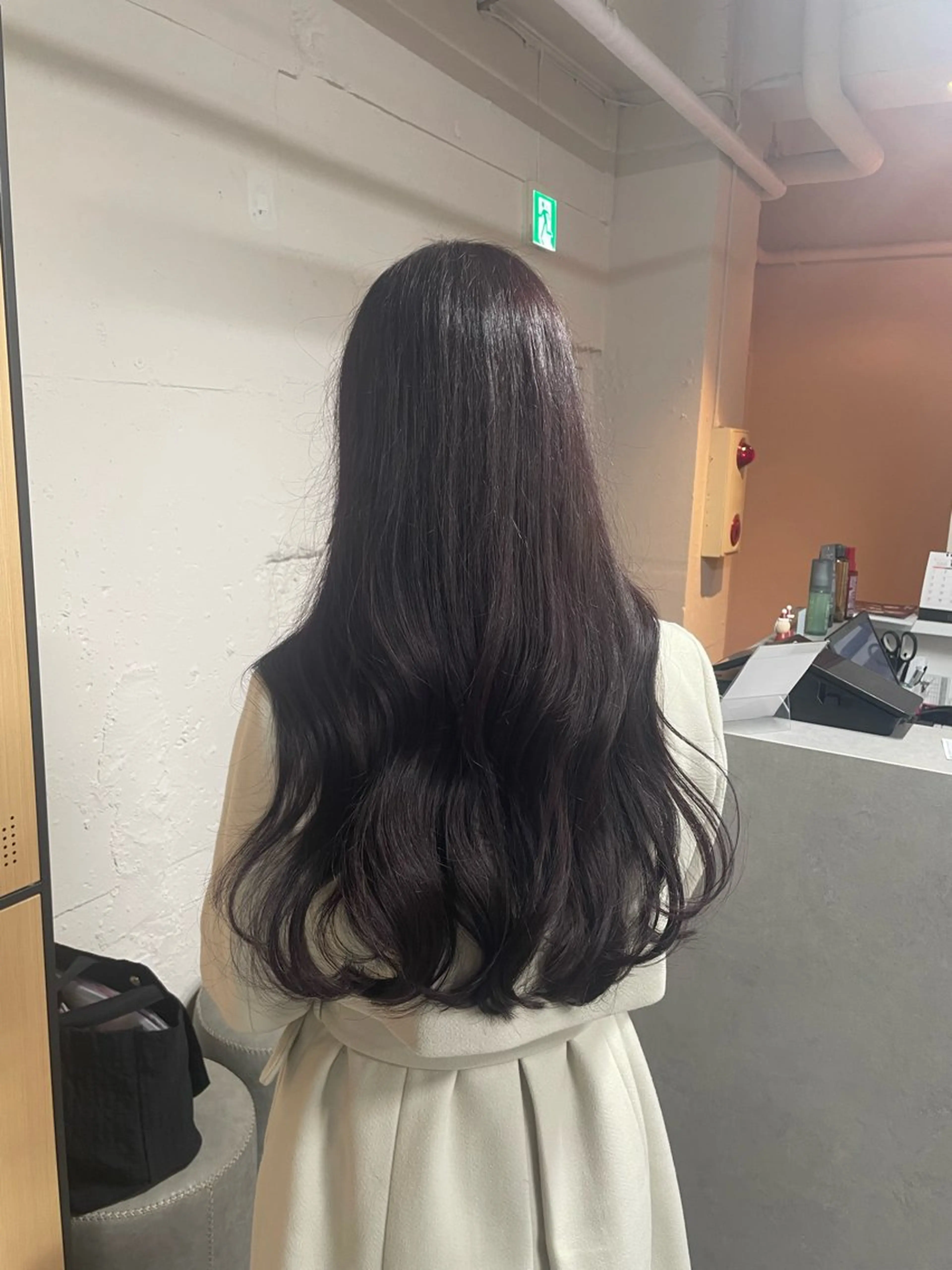 ロング カット ヘアカラー トリートメント tokute 中野真咲🐺のヘアスタイル