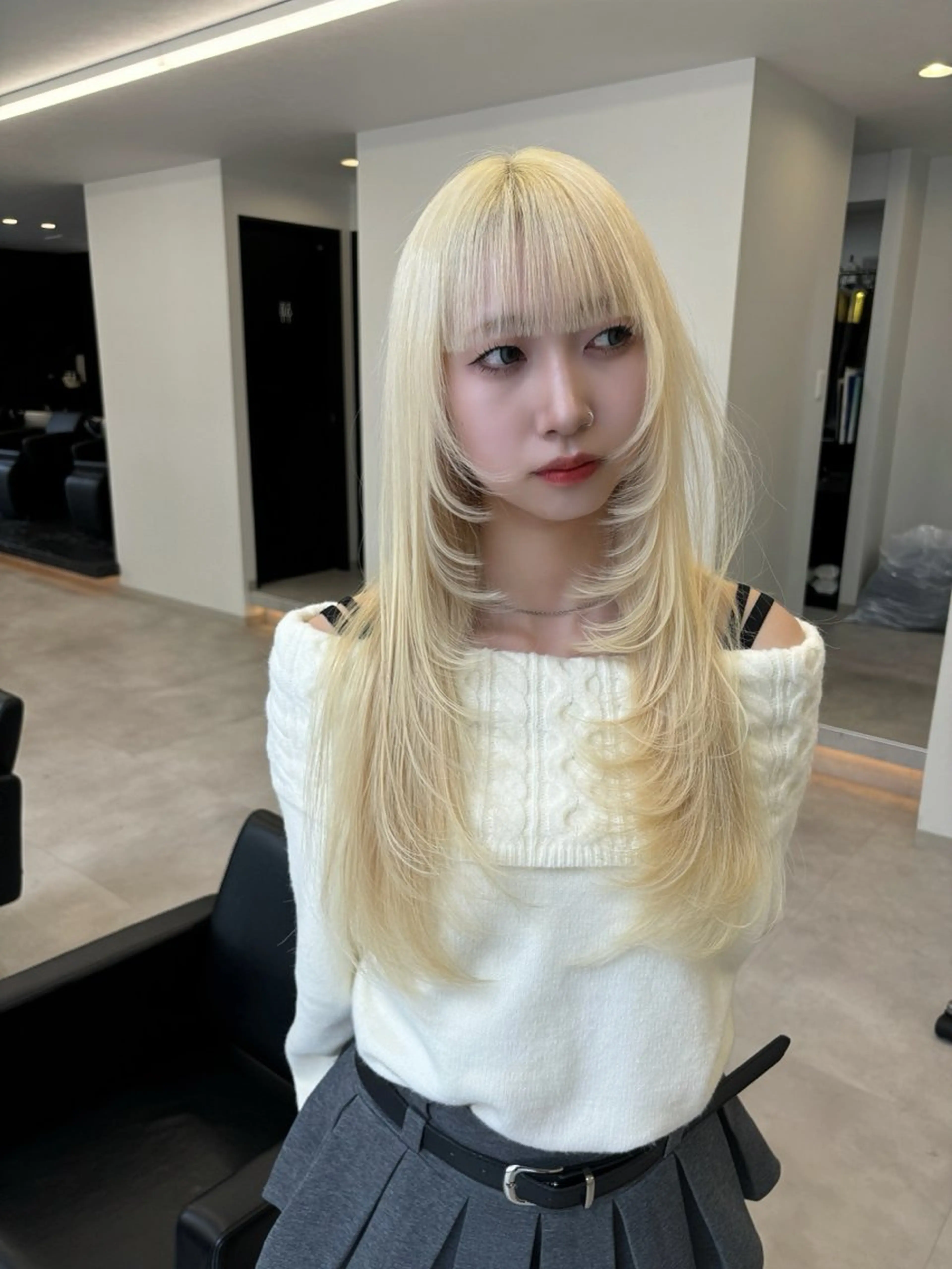 [福岡で1番安く最高の毛質✨]プチプラシールエクステ(45㎝)50枚[大名]の写真