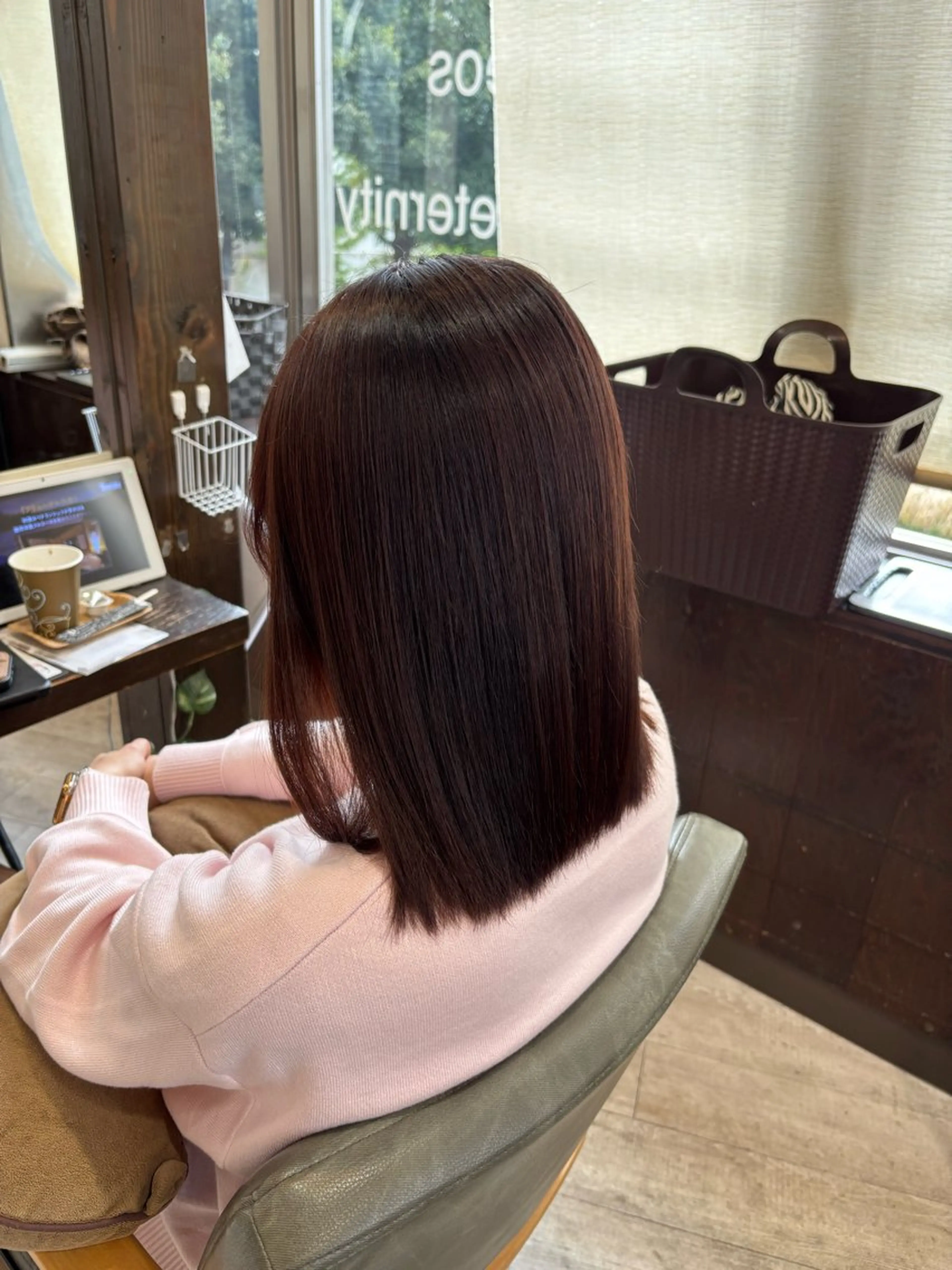 ミディアム ピンクブラウン ヘアカラー 【モデル様募集中】 渡邊 マサキのヘアスタイル