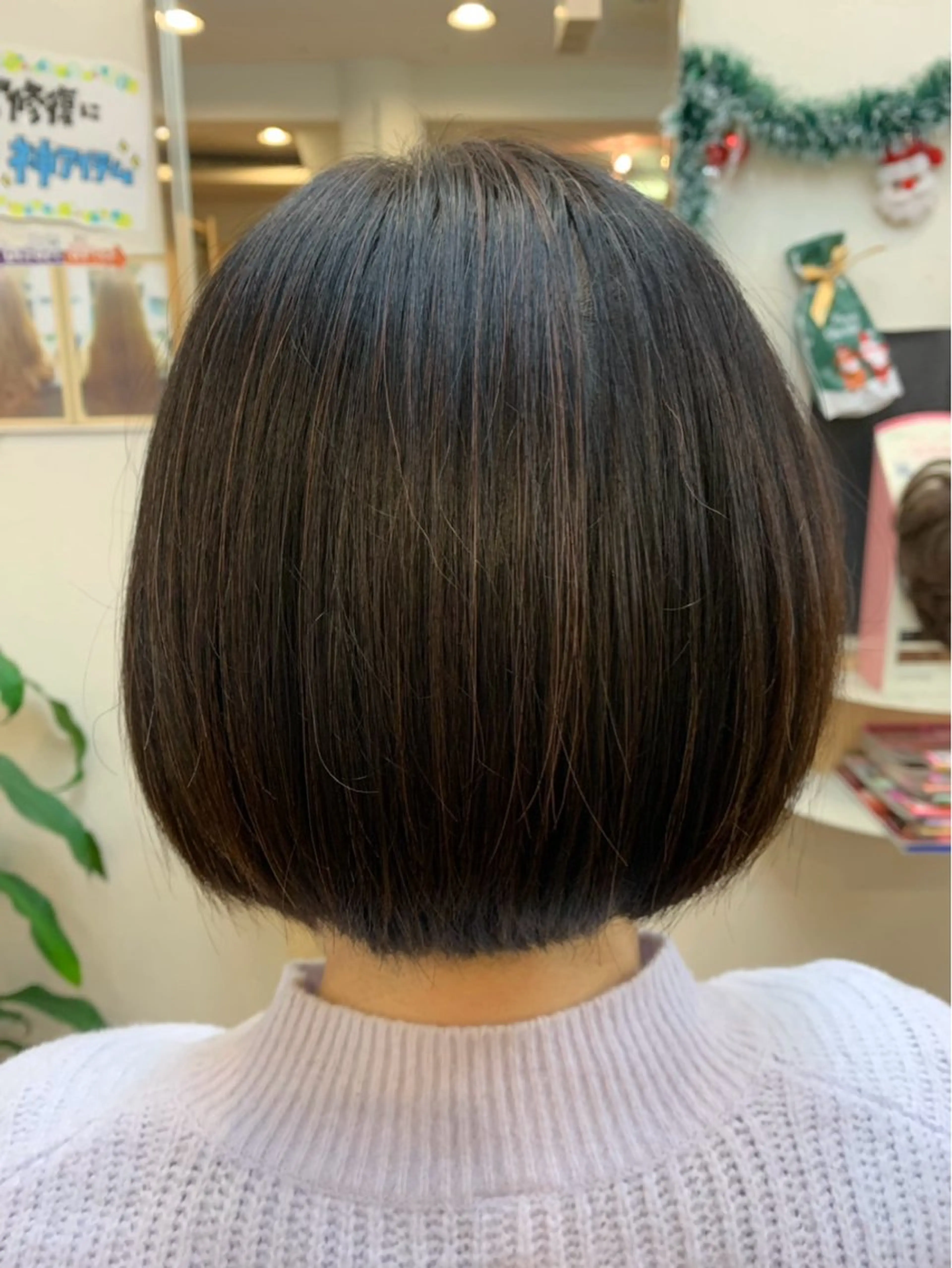ミディアム ミディアムパーマ ボブ カット 縮毛矯正モデル募集中 美容室HATSUのヘアスタイル