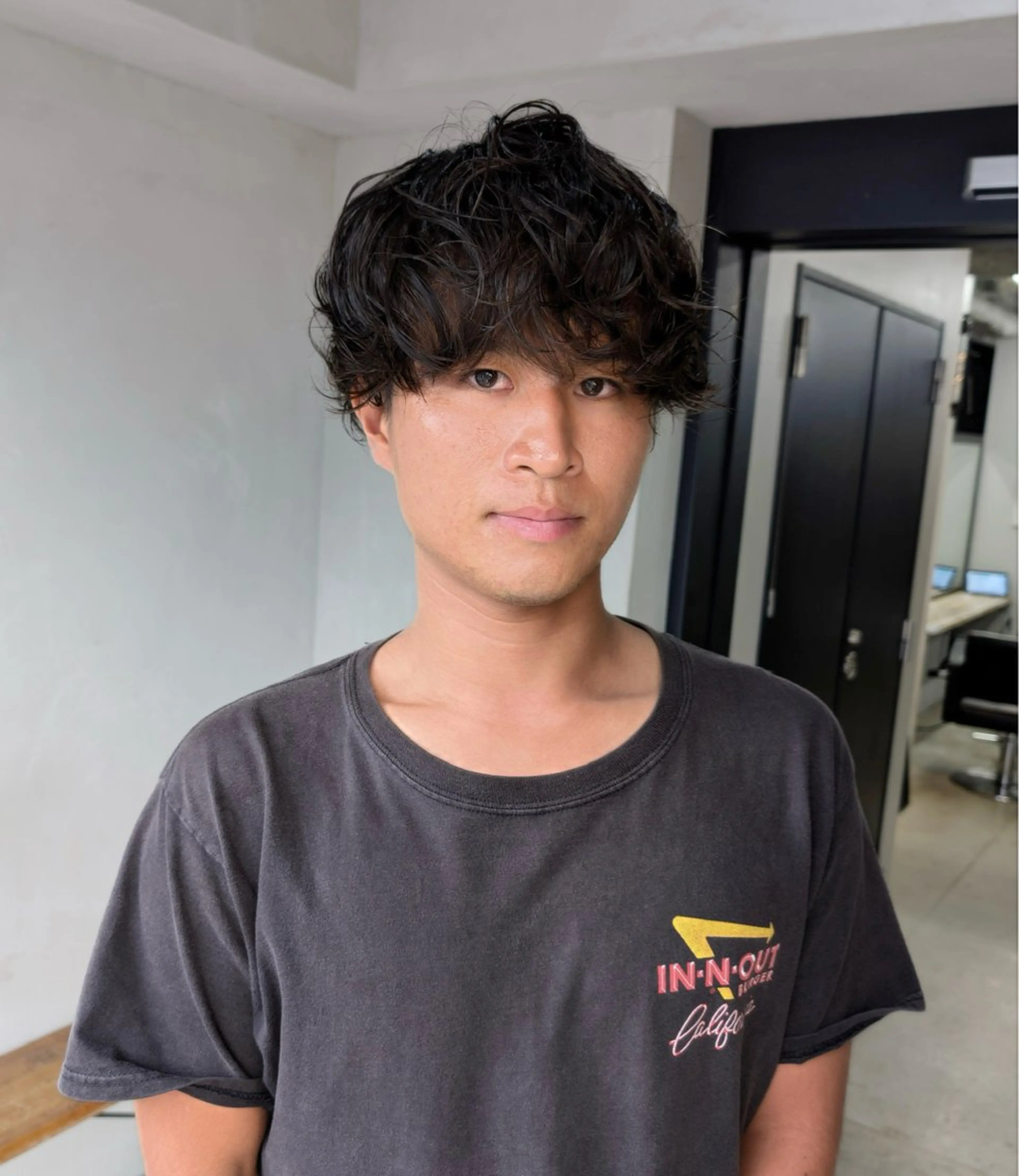 ミディアム パーマ メンズ カット パーマ トリートメント 【毛流れヘア】 人気No.1/ユウキのヘアスタイル