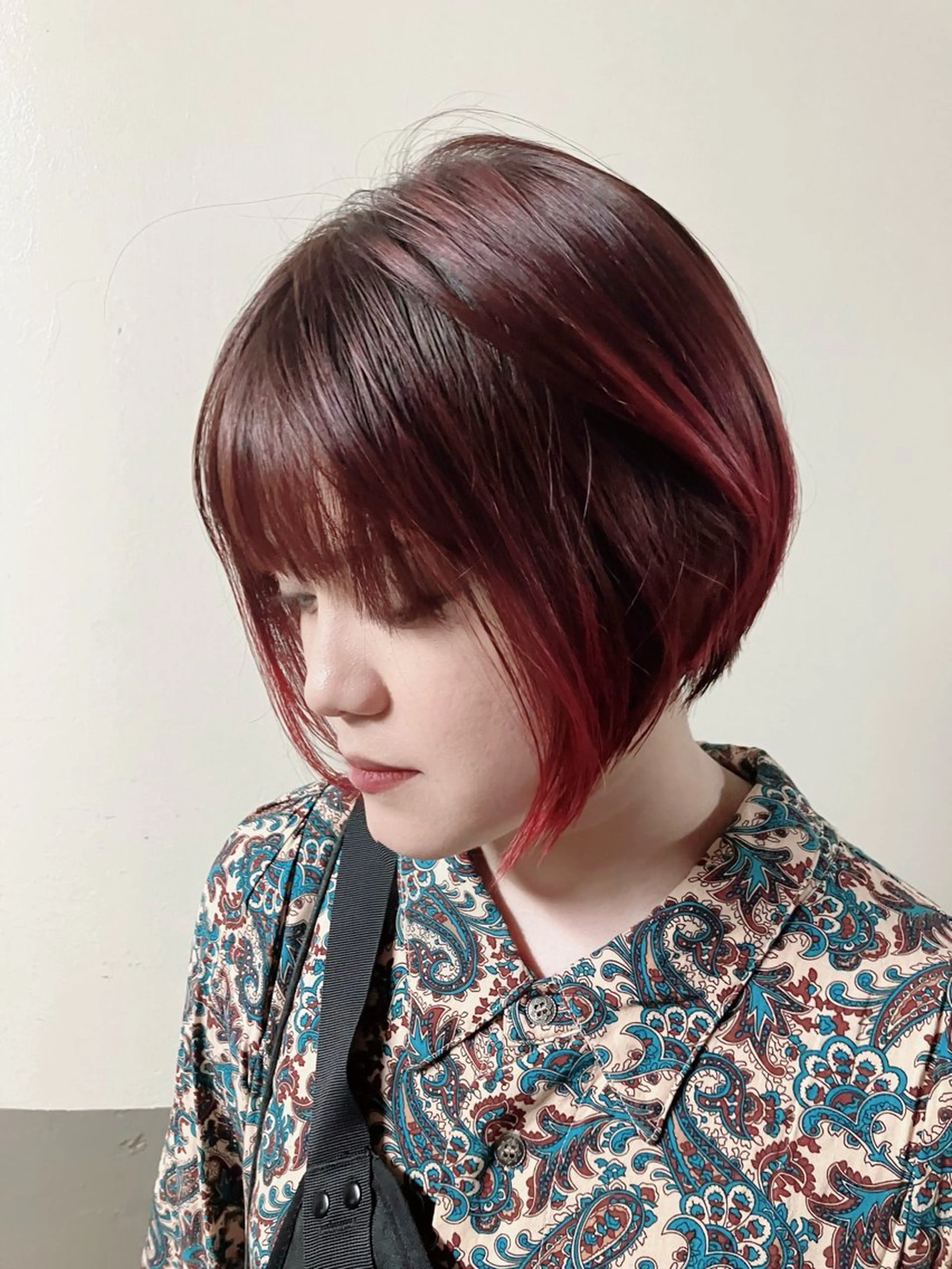 ショート 前下がりボブ ショートボブ ボブ ショートヘア fumikaブリーチ /ウルフのヘアスタイル