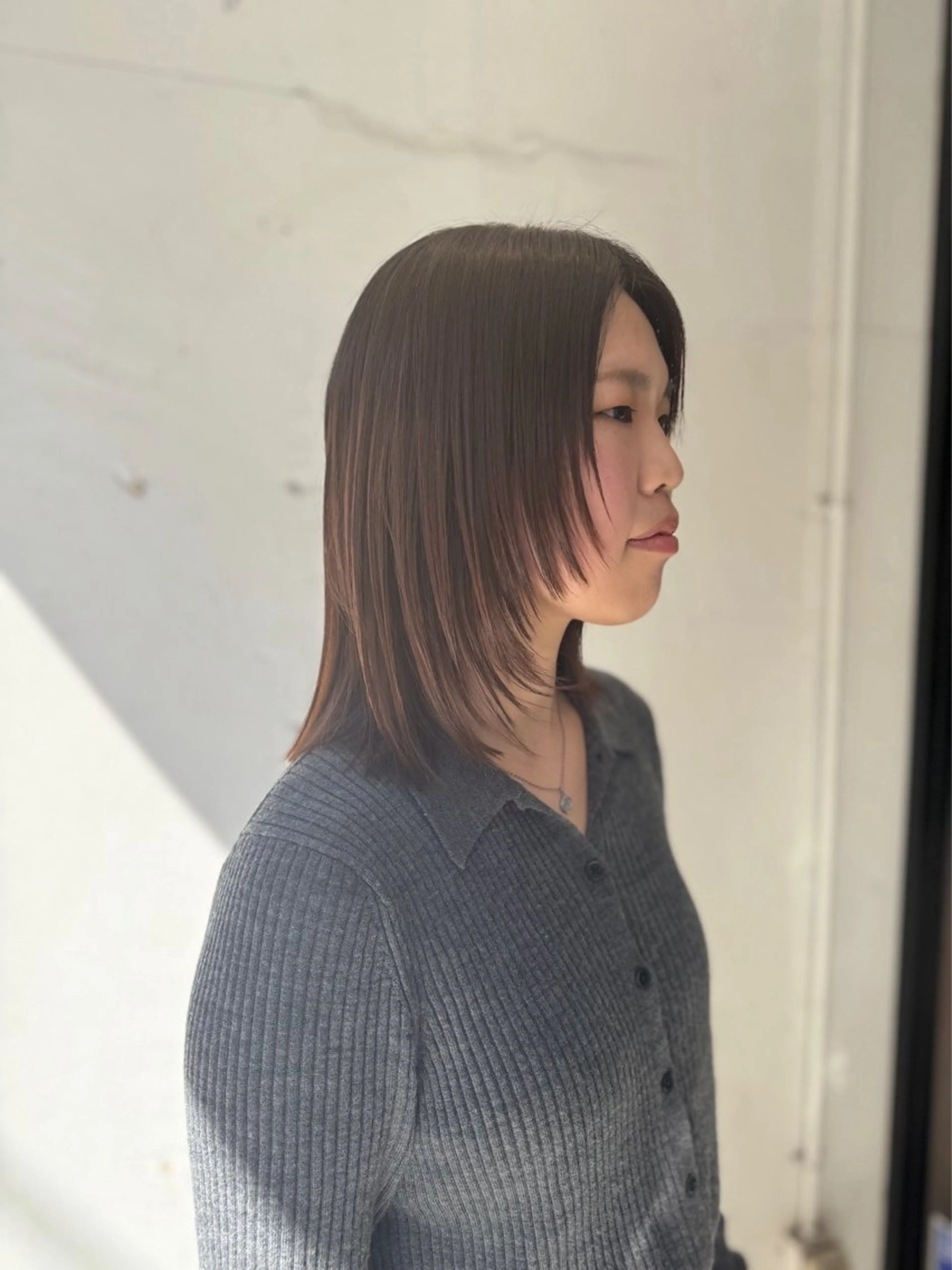 ミディアム ミディアムレイヤー 顔周りカット ハイレイヤー レイヤーカット 🦄心でカット🦄 🌈まさきうらん🌈のヘアスタイル