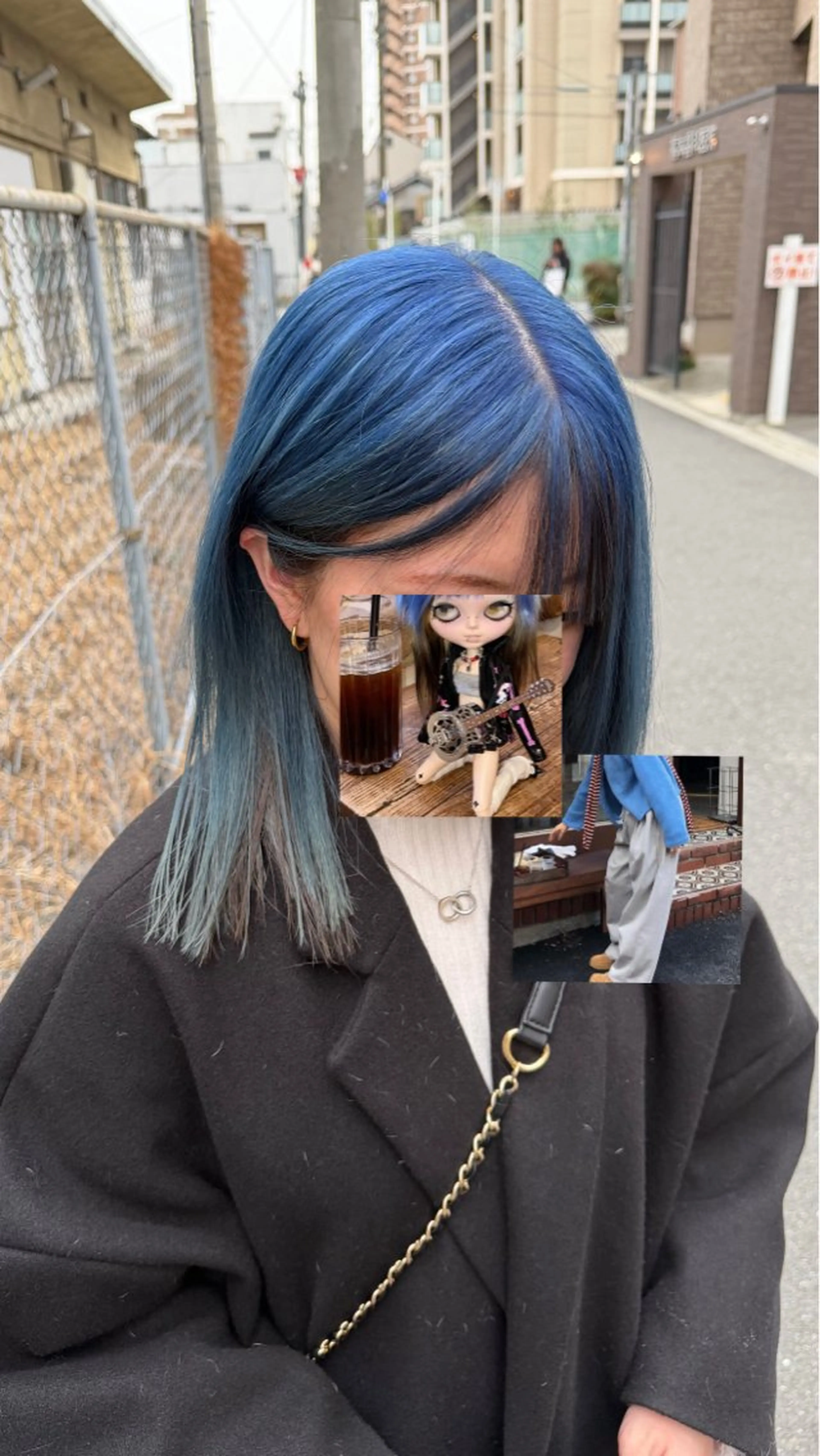 ミディアム カラー アクアカラー ブルーカラー デザインカラー ヘアカラー トリートメント Karin trスタイリスト🥀のヘアスタイル