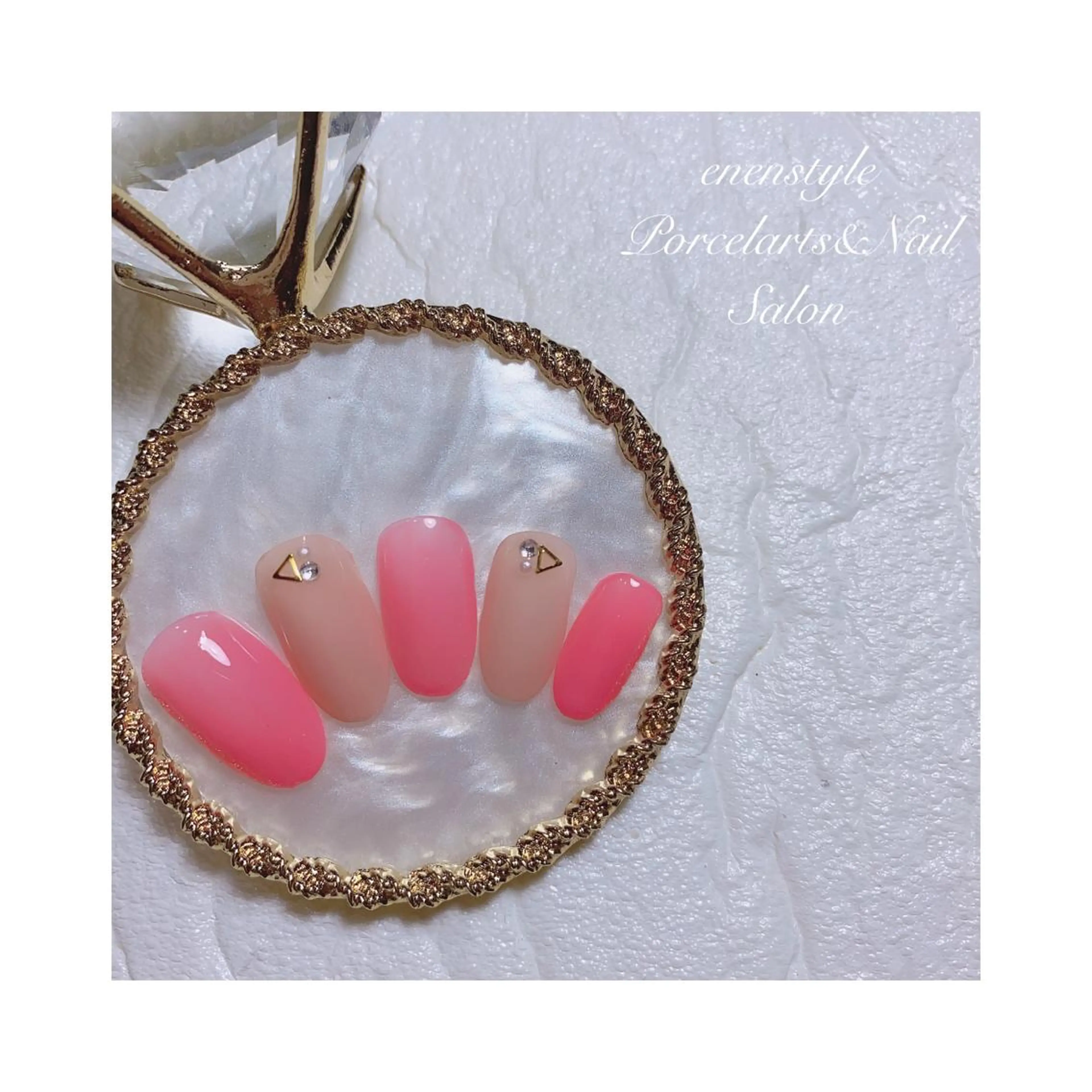 ミディアム ネイル ハンドネイル 👑enen style👑のネイルデザイン