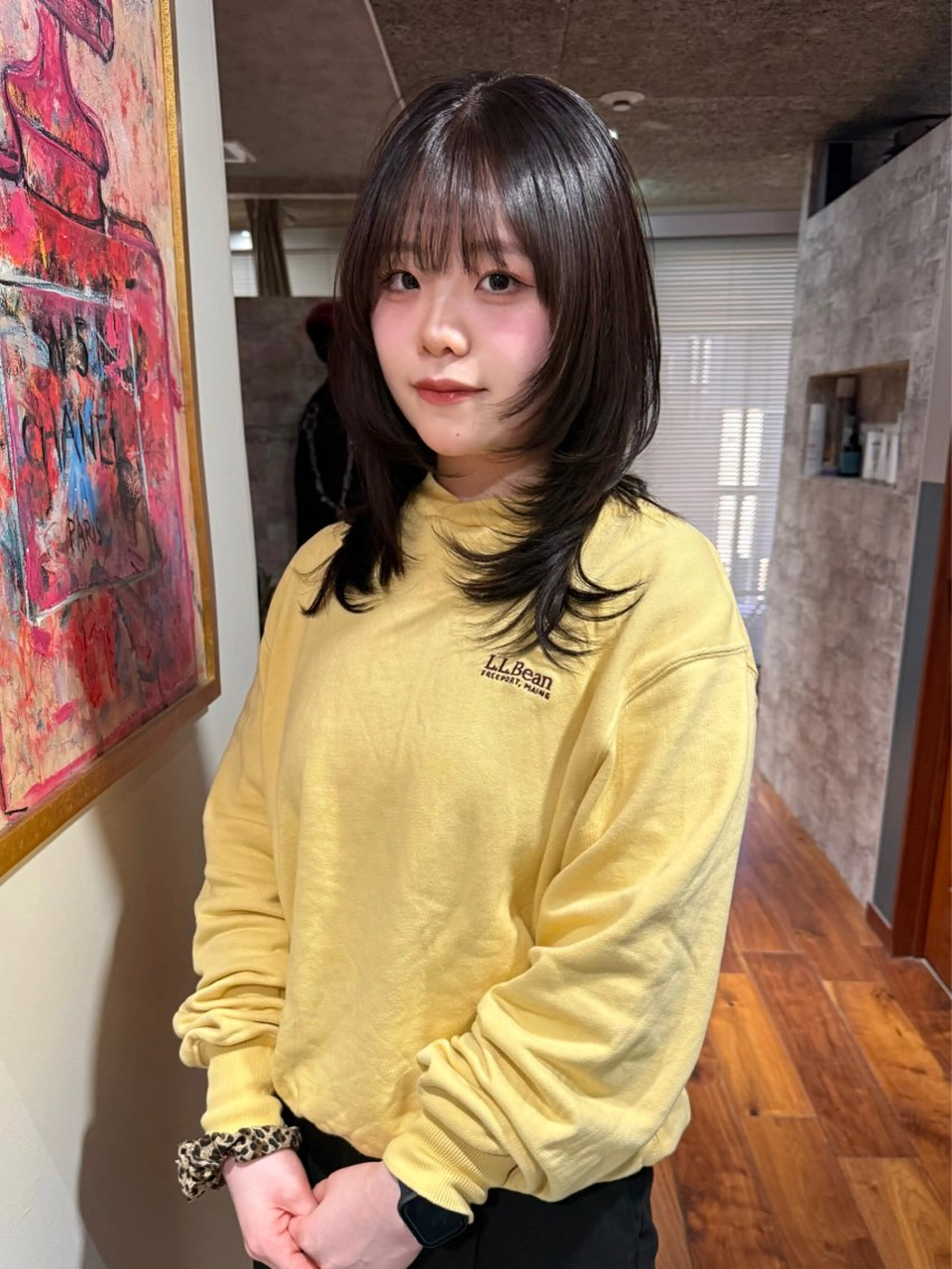 ミディアム カラー パーマ 似合わせカット カット ヘアカラー 縮毛矯正 トリートメント mai / linoah˚✧のヘアスタイル