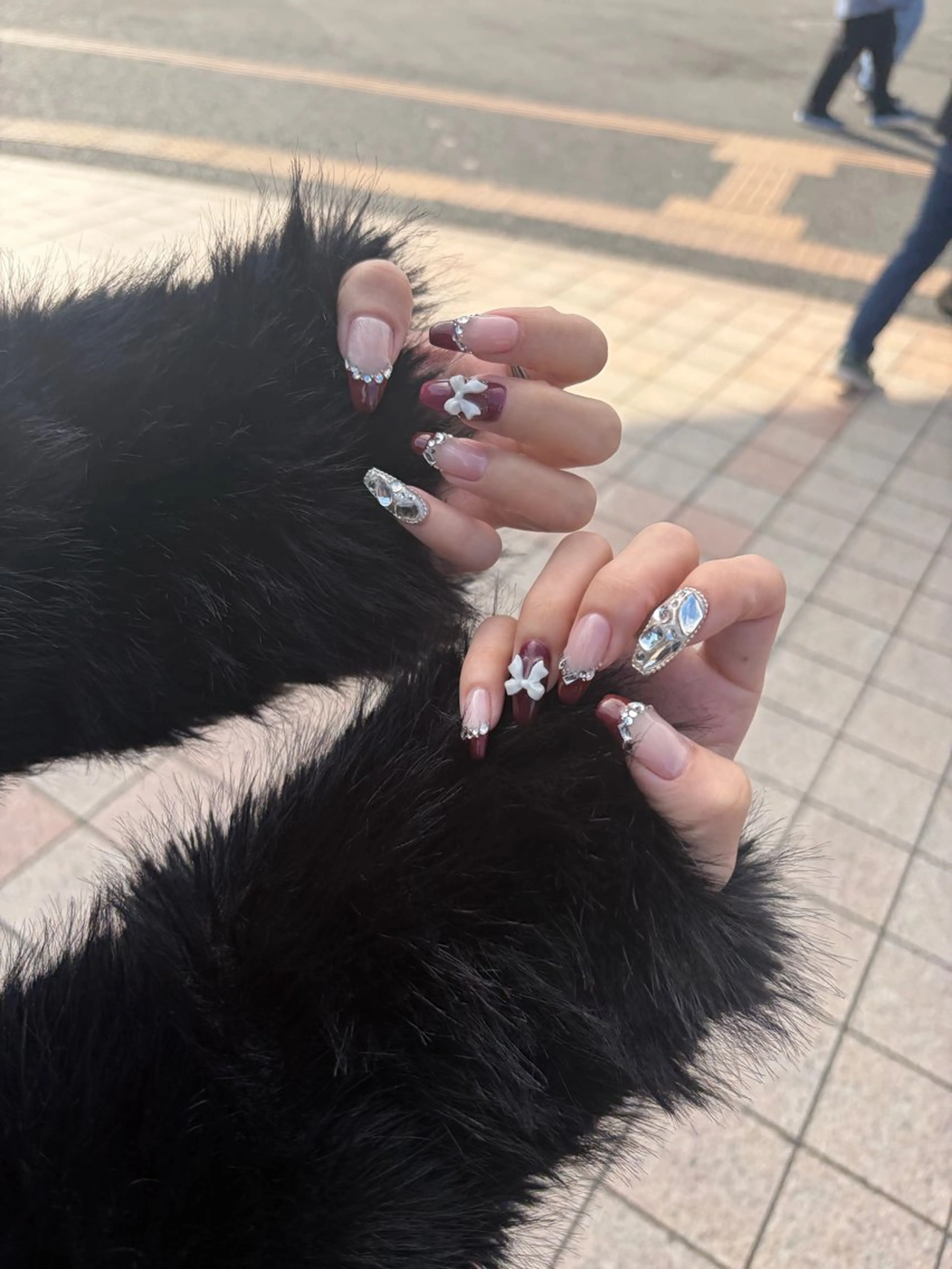 ロング akari原宿 プライベートサロンのネイルデザイン