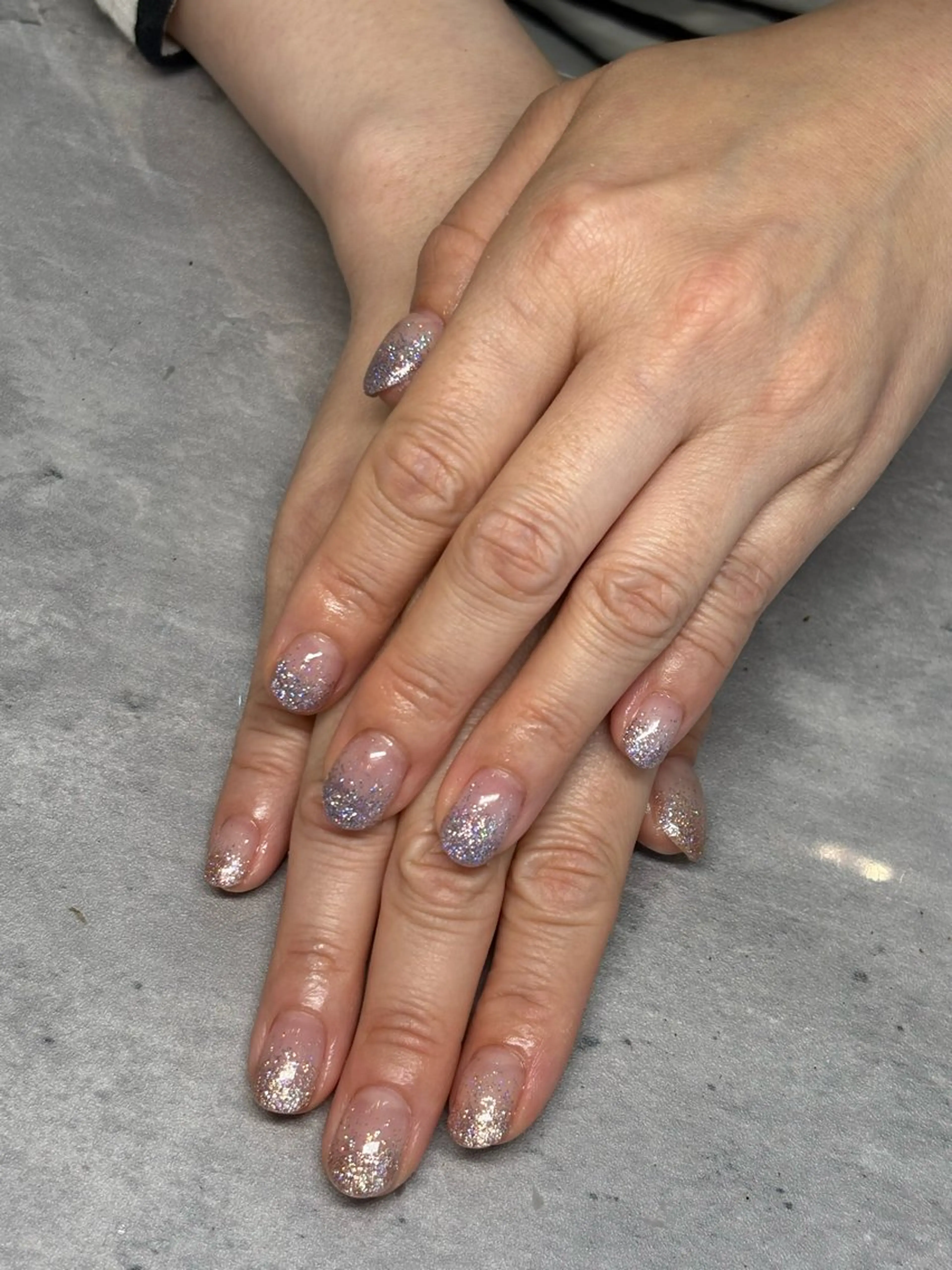 ネイル ピンク ピンクベージュ パープル sato marinのネイルデザイン