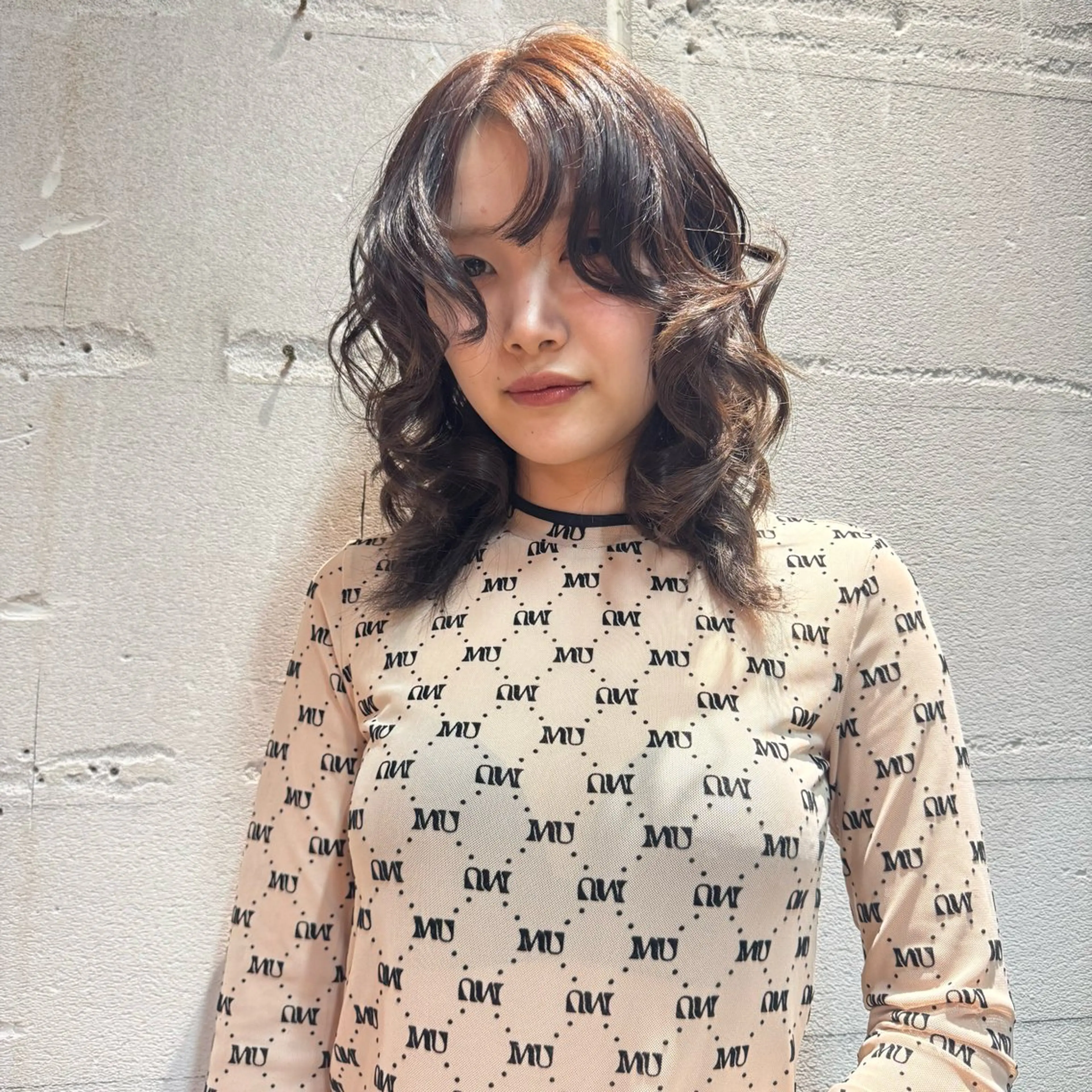 ミディアム カラー カット ヘアカラー トリートメント 優梨 EIGHT💞のヘアスタイル