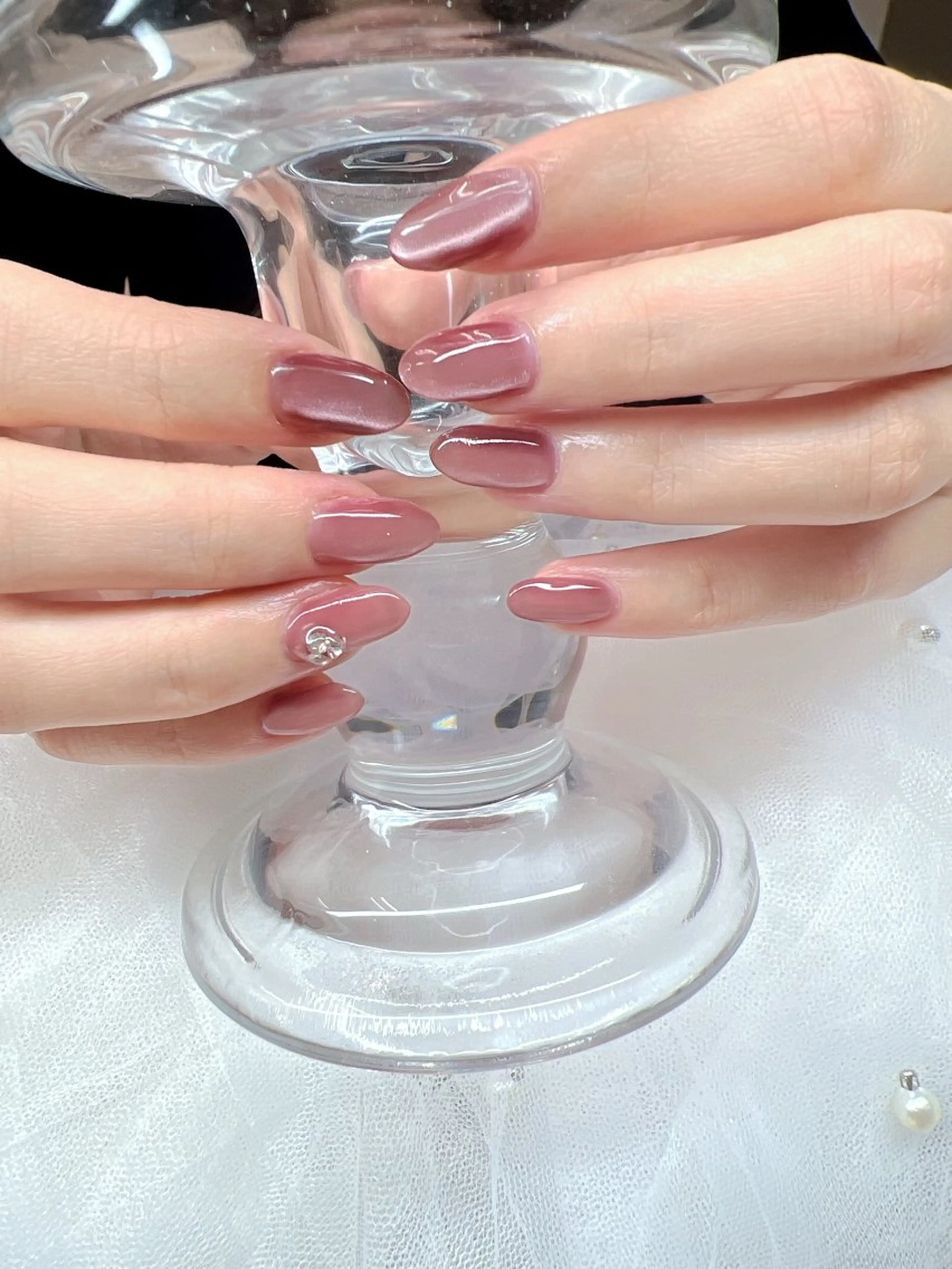 ネイル アートネイル ジェルネイル キラキラネイル マグネットネイル 持ち込み ハンドネイル nail l_yukiのネイルデザイン